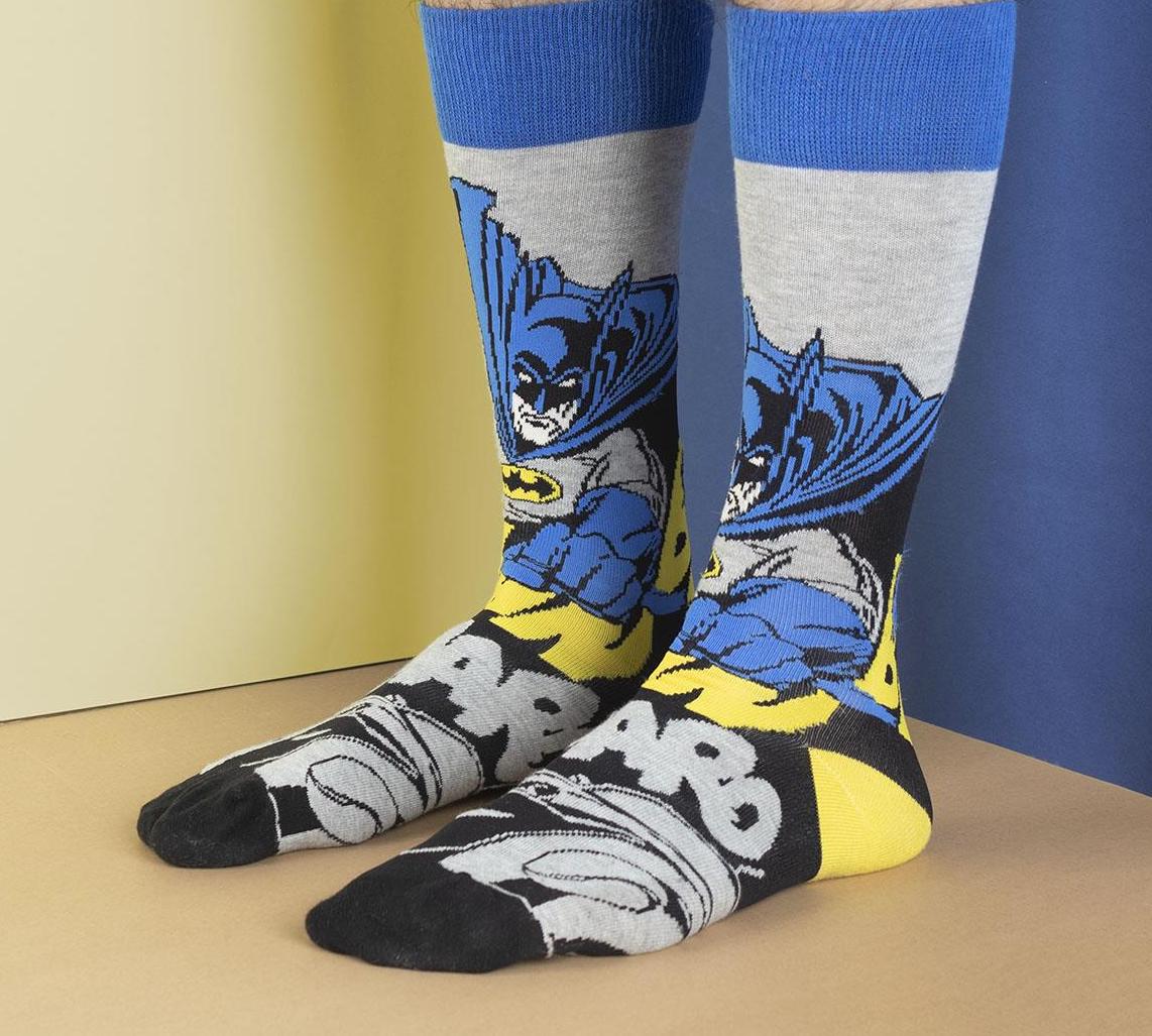 BATMAN | Meias Unissexo Azul