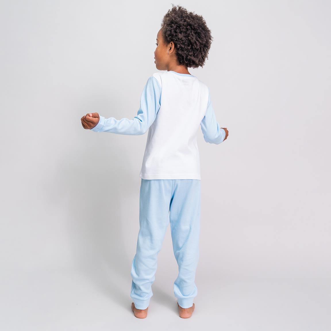 Frozen | Pijama de Criança – Conjunto de Manga Comprida e Calça em Azul Claro