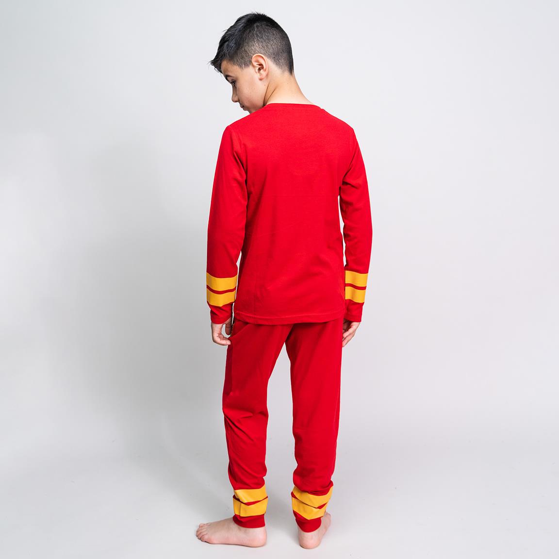 Harry Potter | Pijama Juvenil Gryffindor - Conjunto Vermelho de Manga Comprida