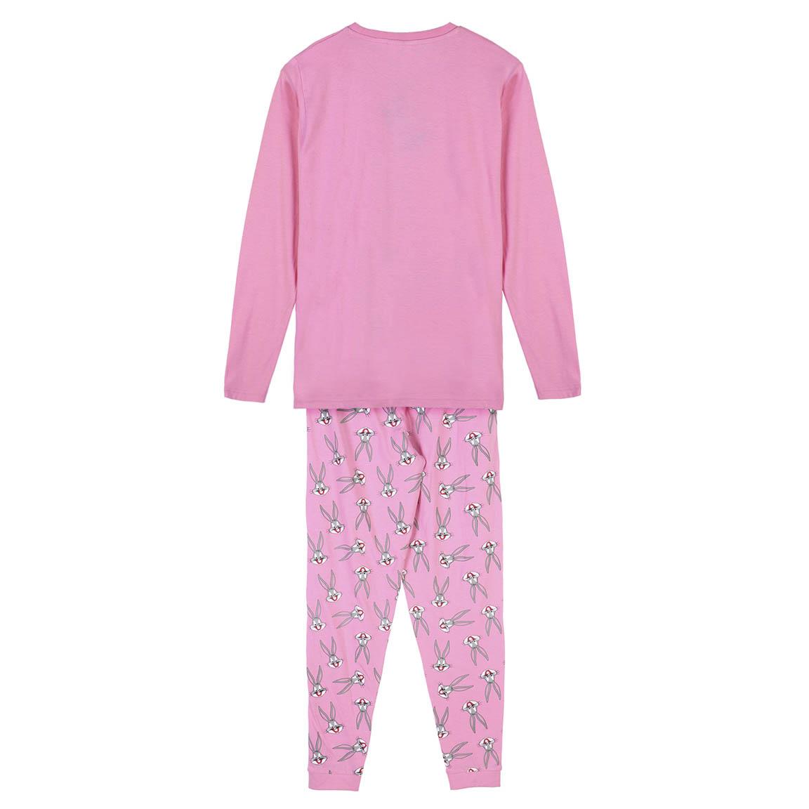 Bugs Bunny | Pijama Mulher - Manga Comprida - Cor de Rosa