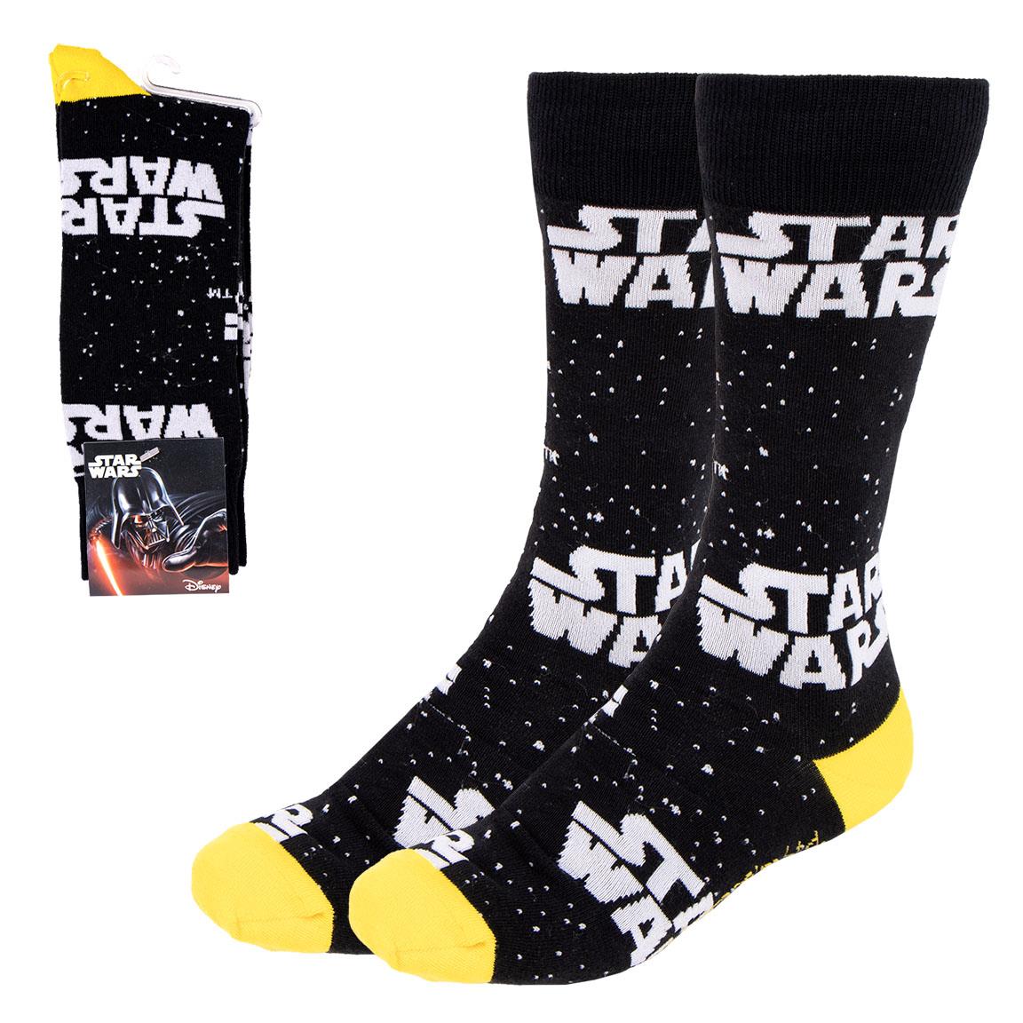 Star Wars | Meias Unissexo Preto e Amarelo