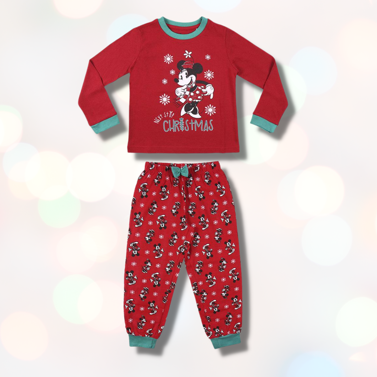 Disney | Pijama de Natal - Manga Comprida - Menina - Vermelho