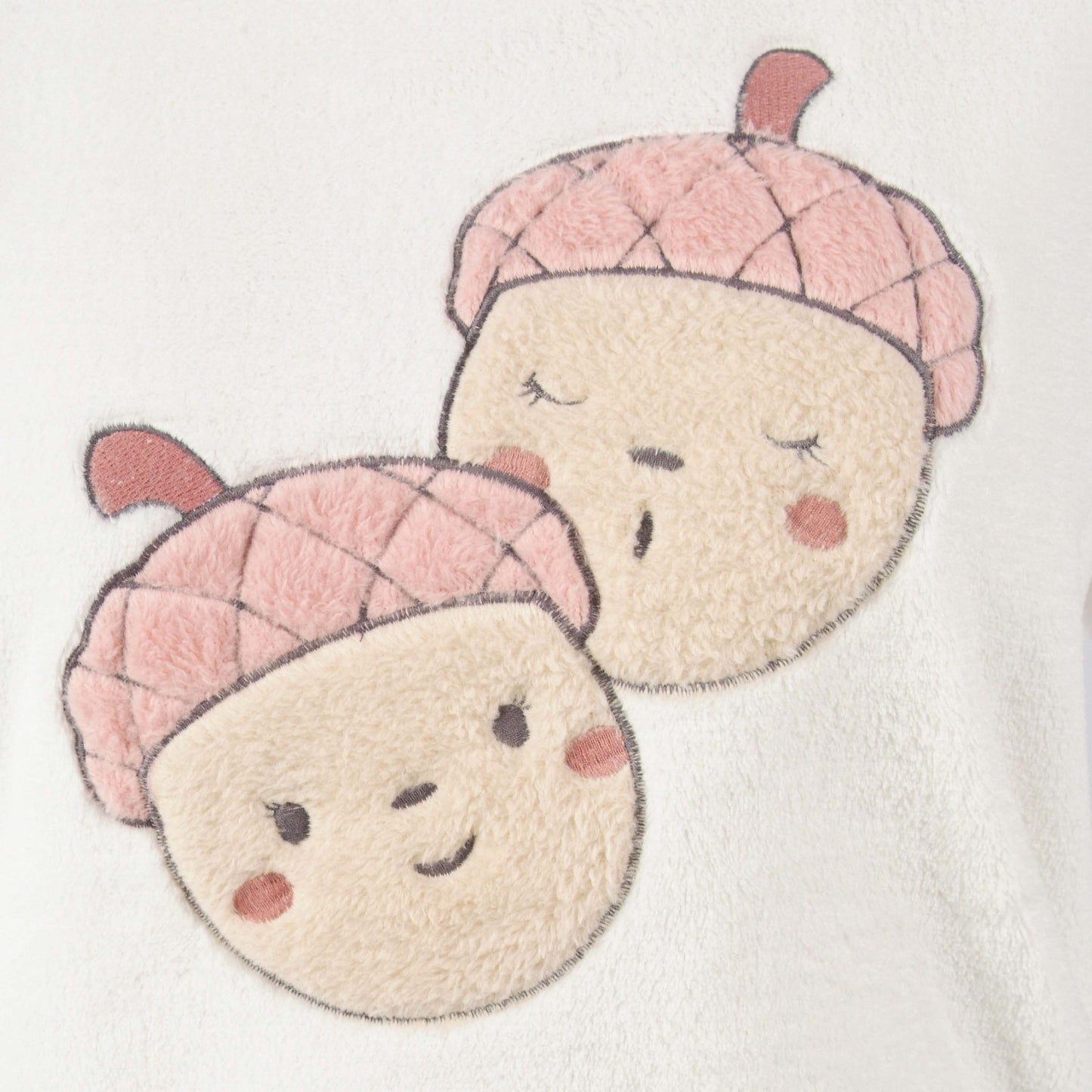 Mcova Pijama Mulher Coralina de Manga Comprida Bolota Bege
