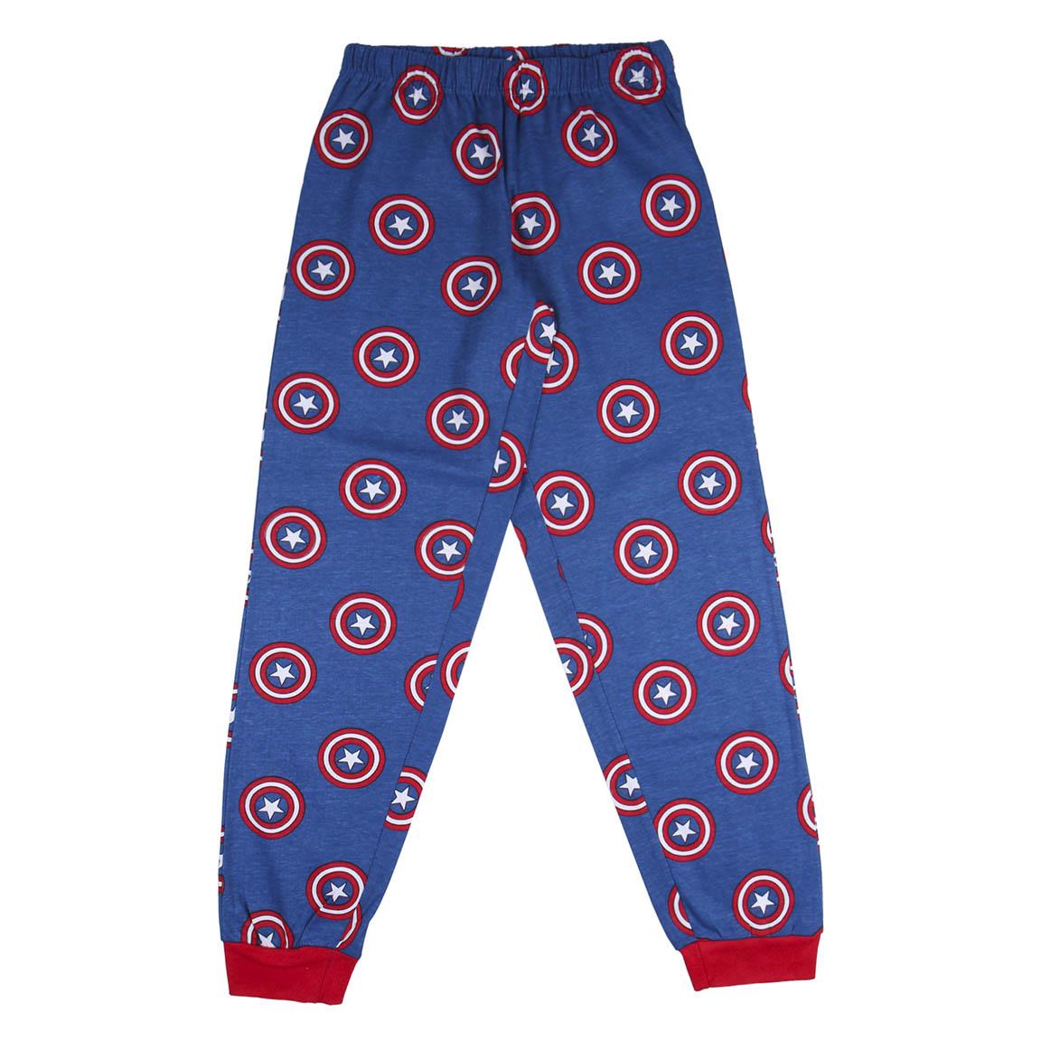 Capitão América| Pijama - Manga Comprida - Juvenil - Unissexo - Azul