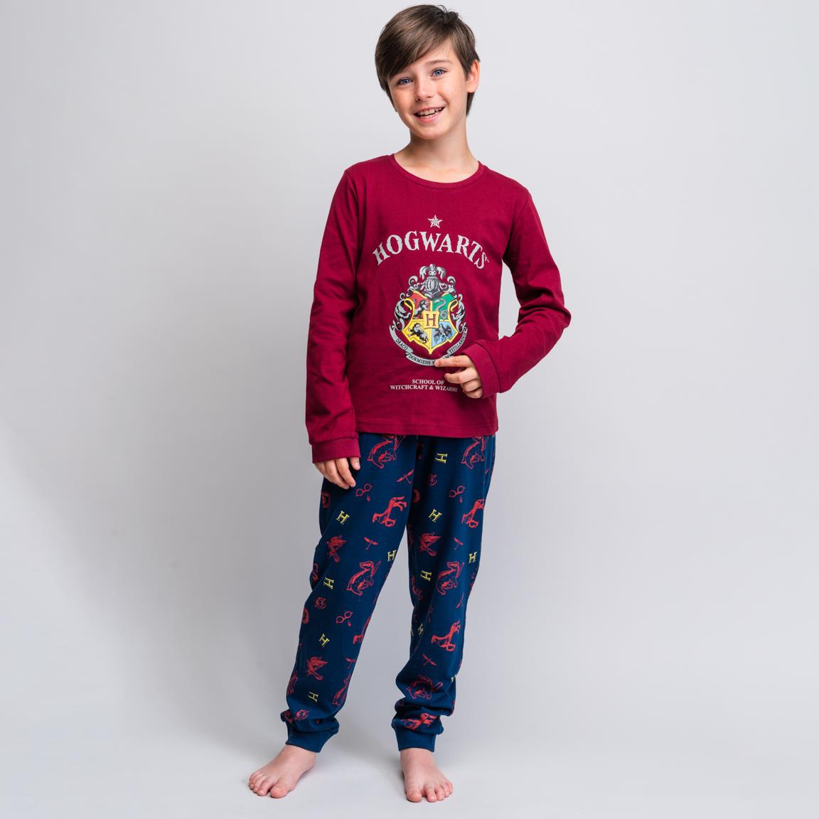 Harry Potter | Pijama Menino - Manga Comprida - Bordeaux