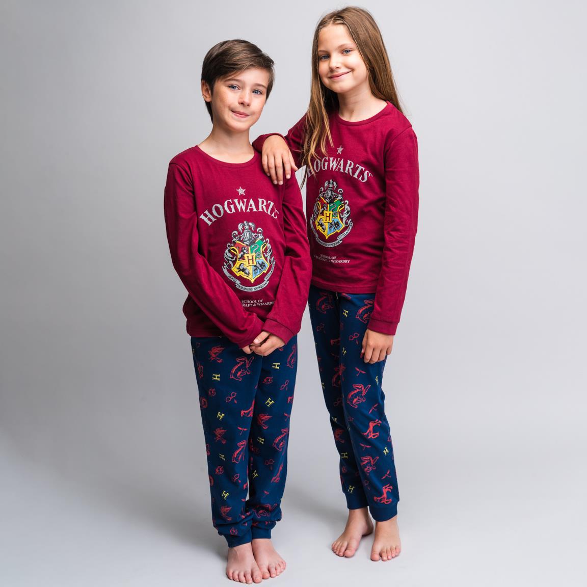 Harry Potter | Pijama Menino - Manga Comprida - Bordeaux