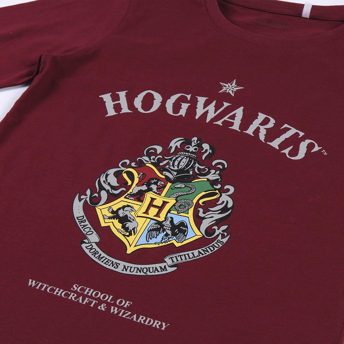 Harry Potter | Pijama Menino - Manga Comprida - Bordeaux