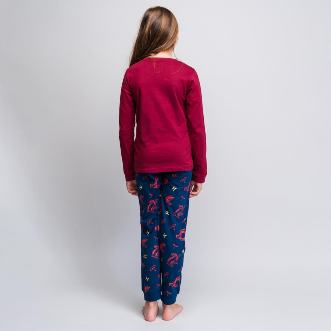 Harry Potter | Pijama Menina – Manga Comprida – Bordeaux