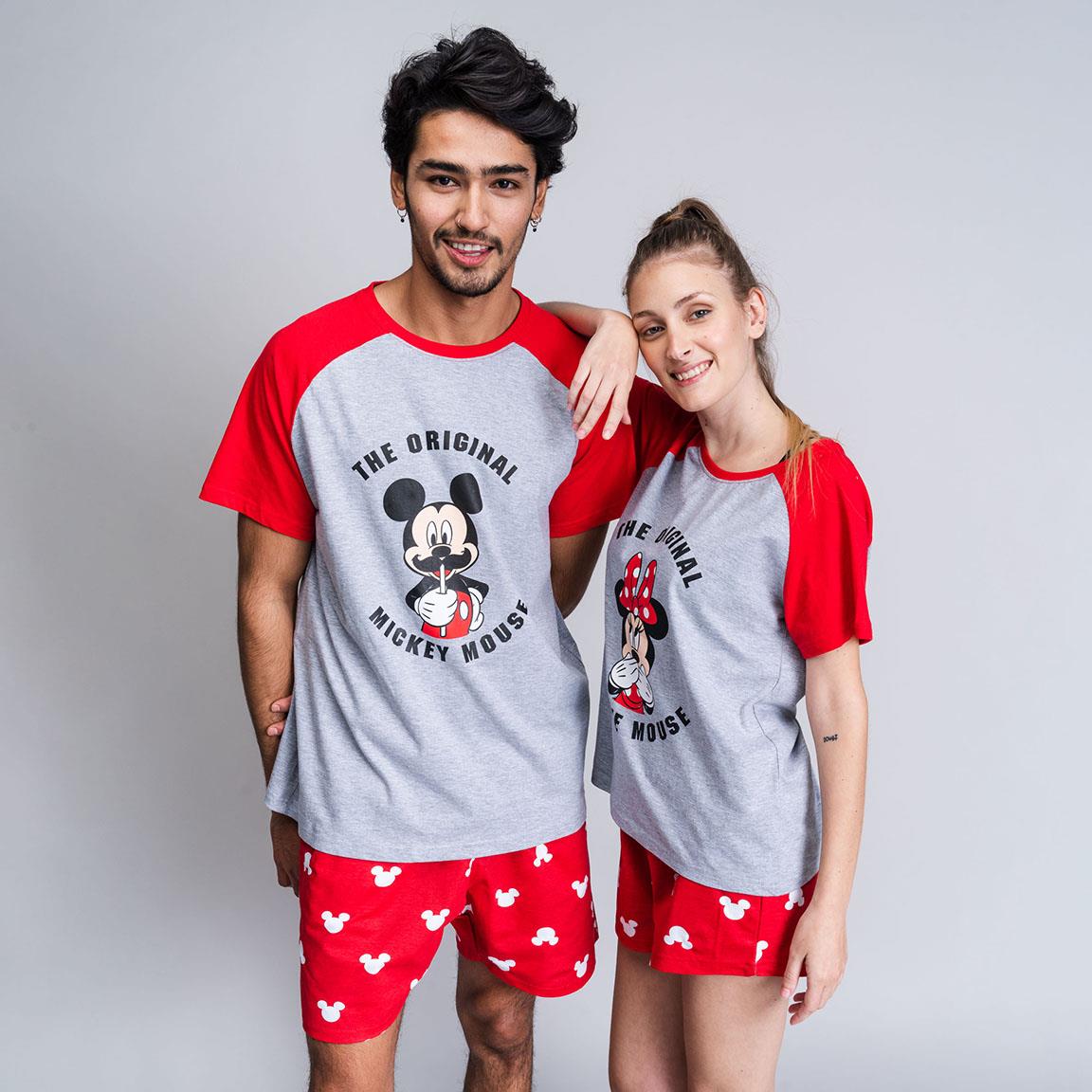 Disney | Pijama Minnie Mouse de Manga Curta- Mulher - Vermelho
