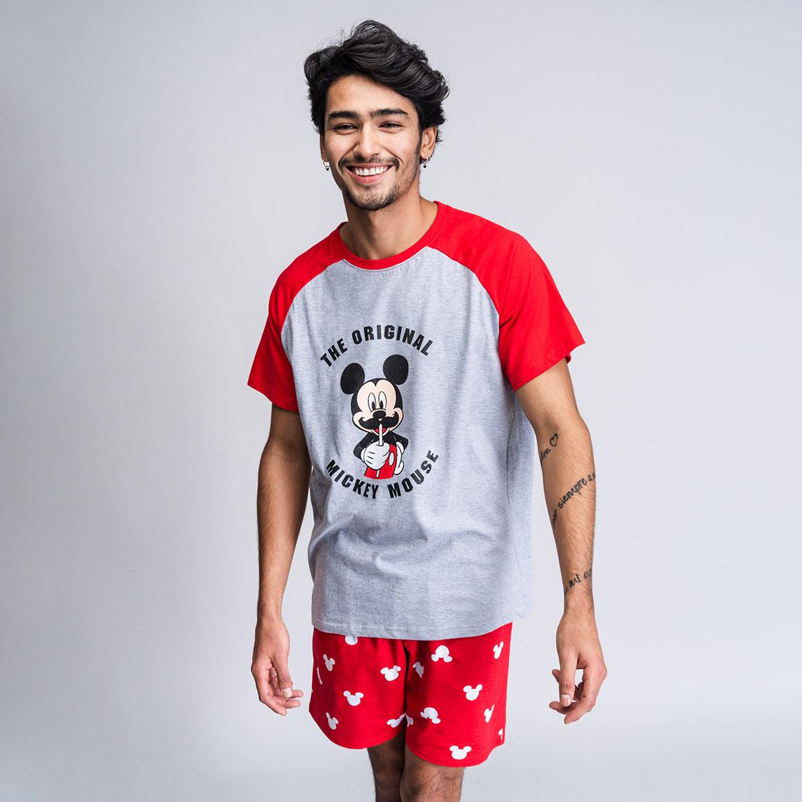Disney | Pijama Mickey Mouse de Manga Curta - Homem - Vermelho