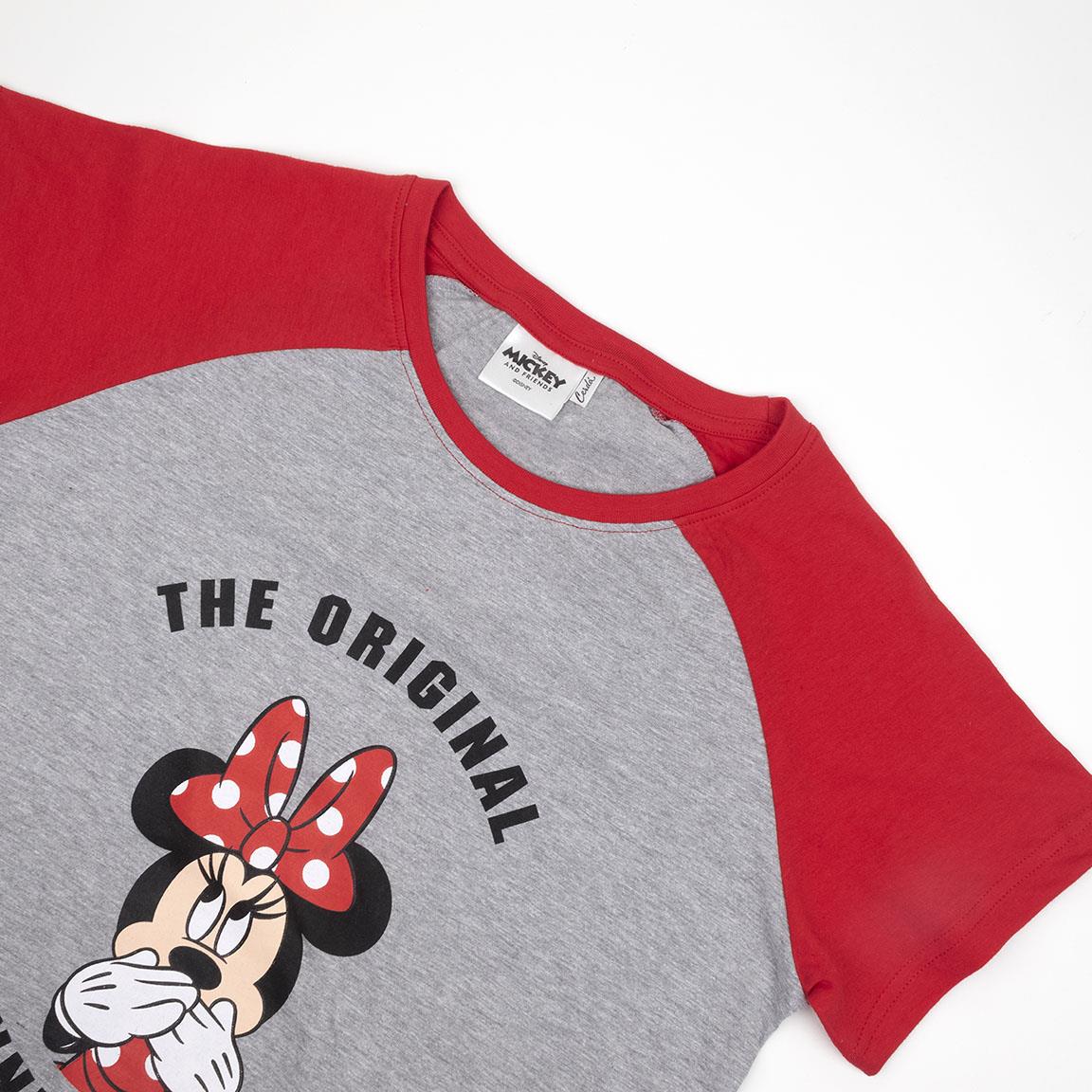 Disney | Pijama Minnie Mouse de Manga Curta- Mulher - Vermelho