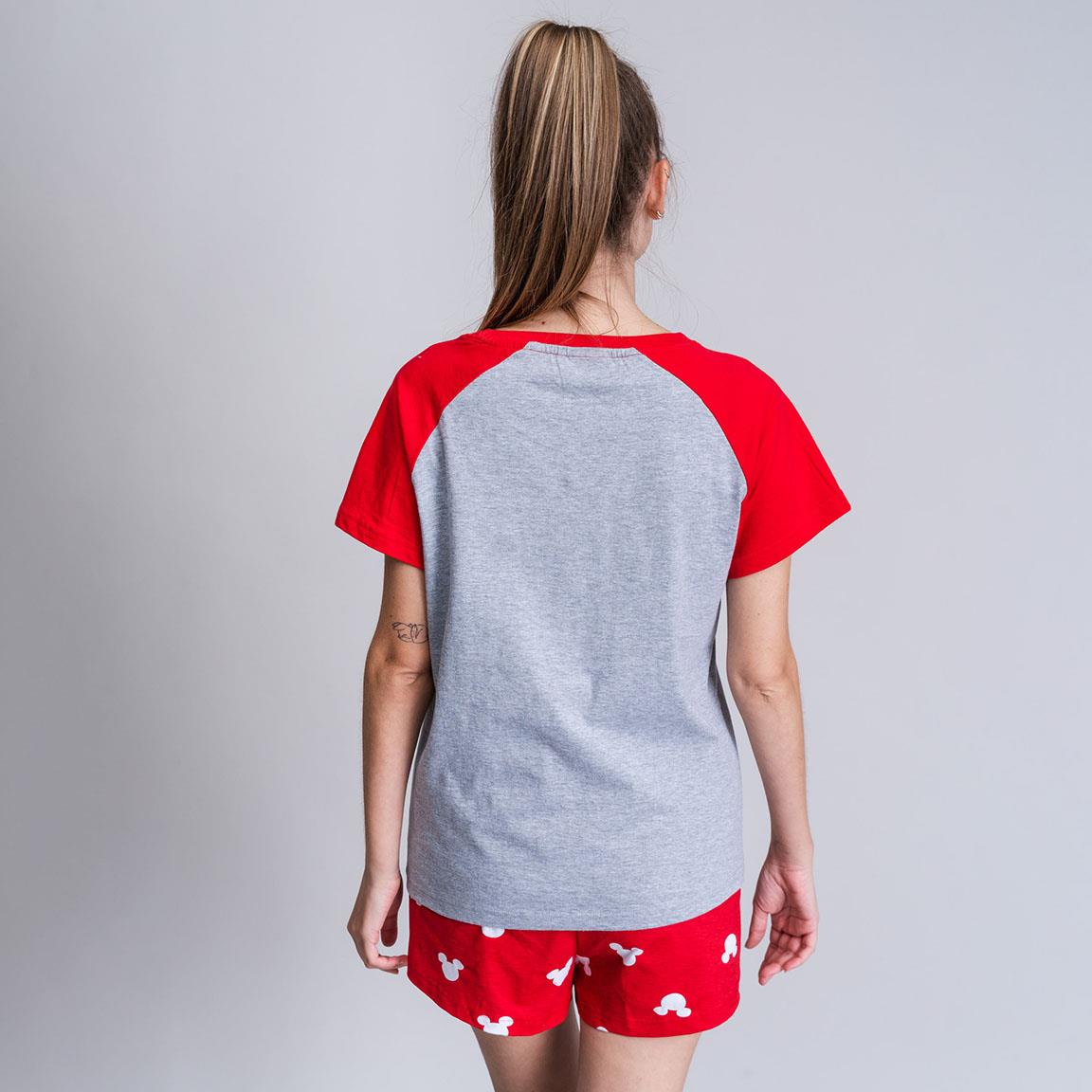 Disney | Pijama Minnie Mouse de Manga Curta- Mulher - Vermelho