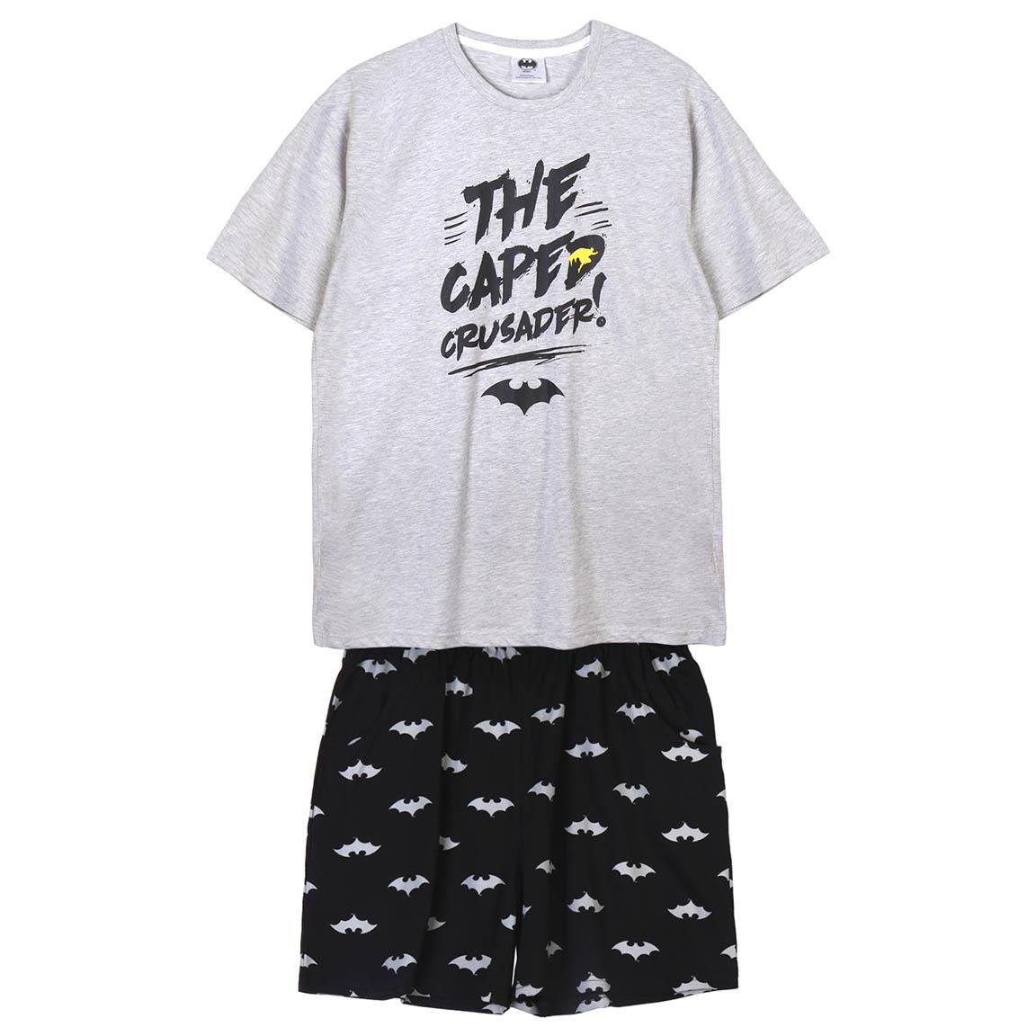 Batman | Pijama de Manga Curta - Homem - Cinzento
