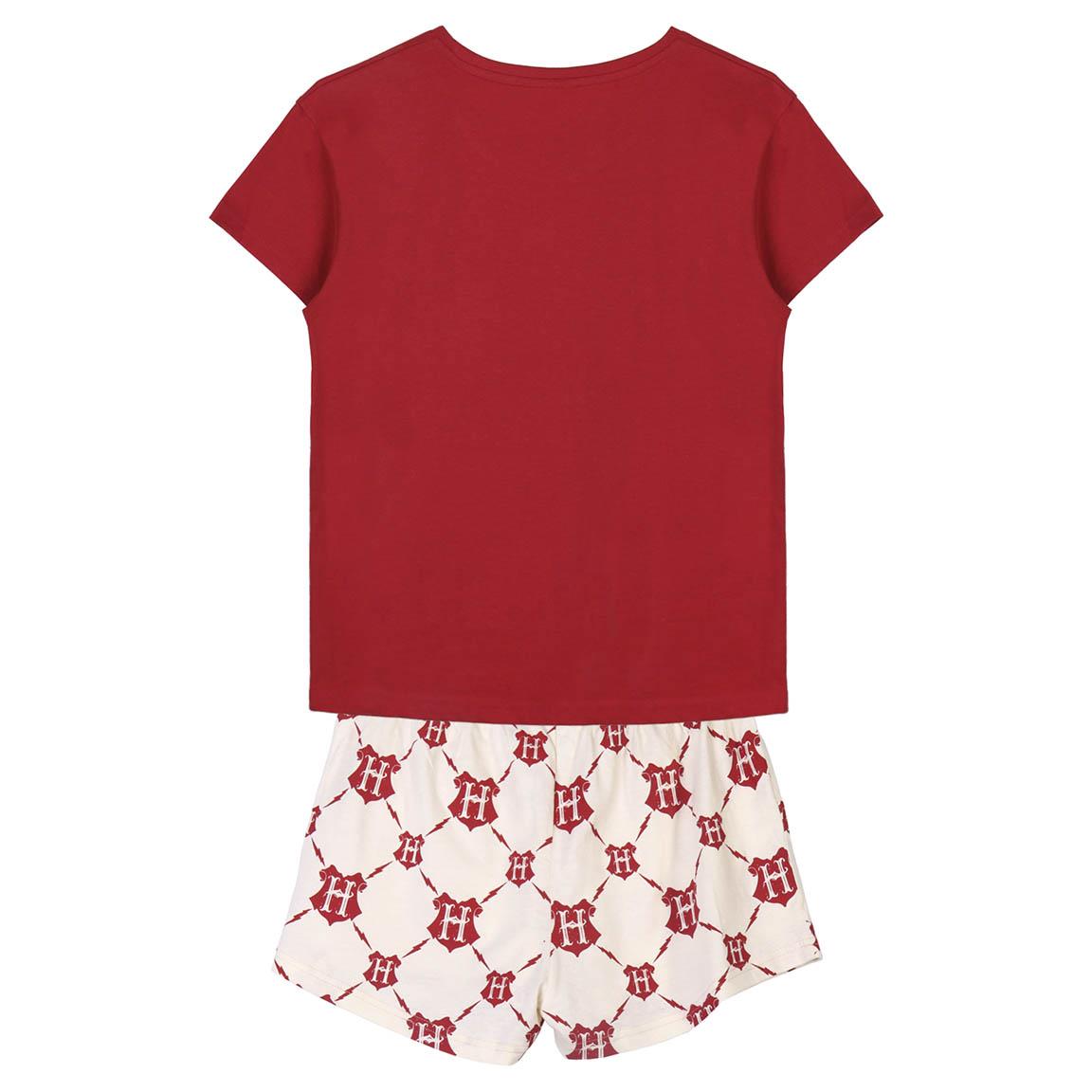 Harry Potter | Pijama de Manga Curta -Mulher - Vermelho