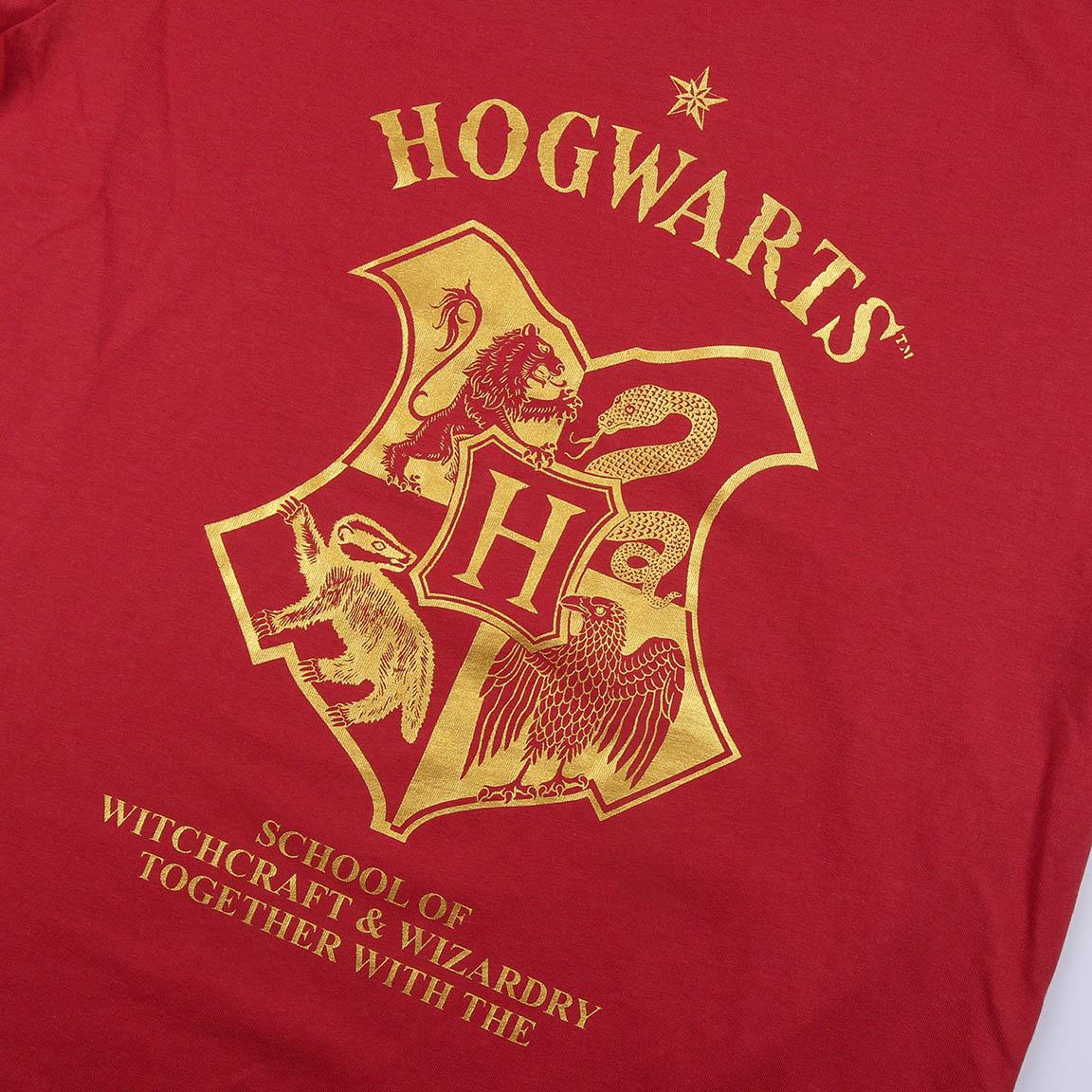 Harry Potter | Pijama de Manga Curta -Mulher - Vermelho