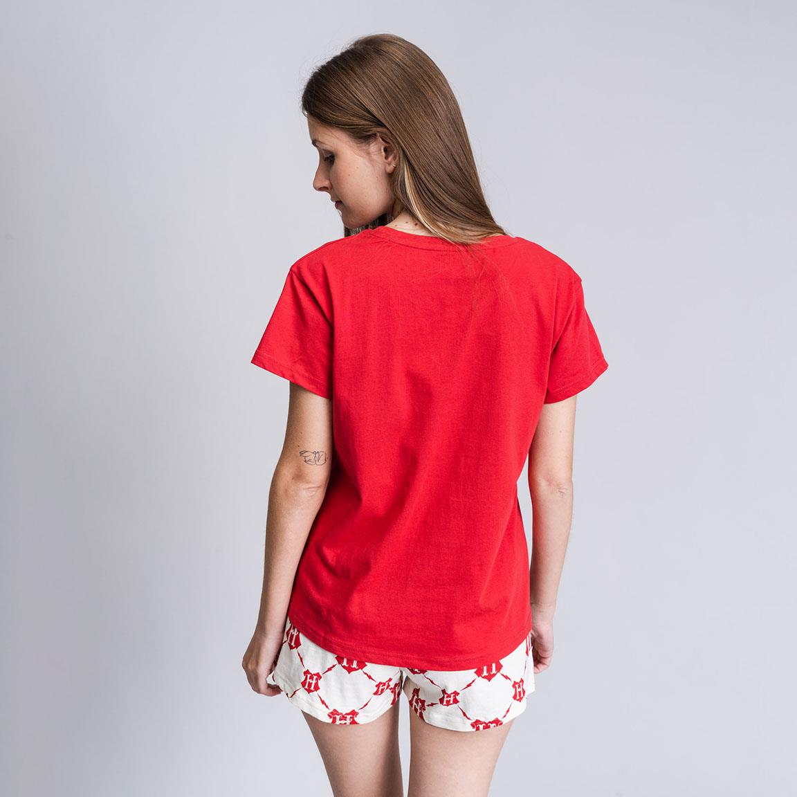 Harry Potter | Pijama de Manga Curta -Mulher - Vermelho
