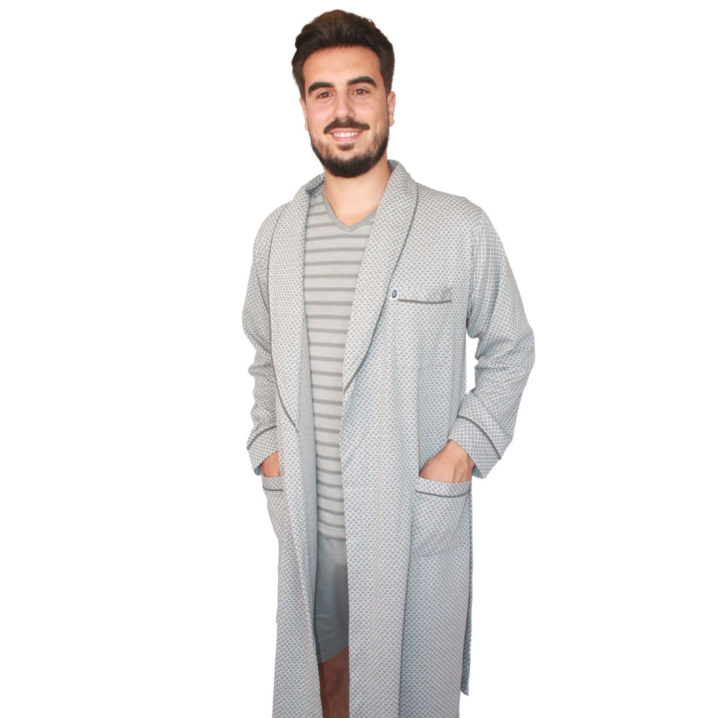 Desana Robe Homem Manga Comprida Fino Cinzento