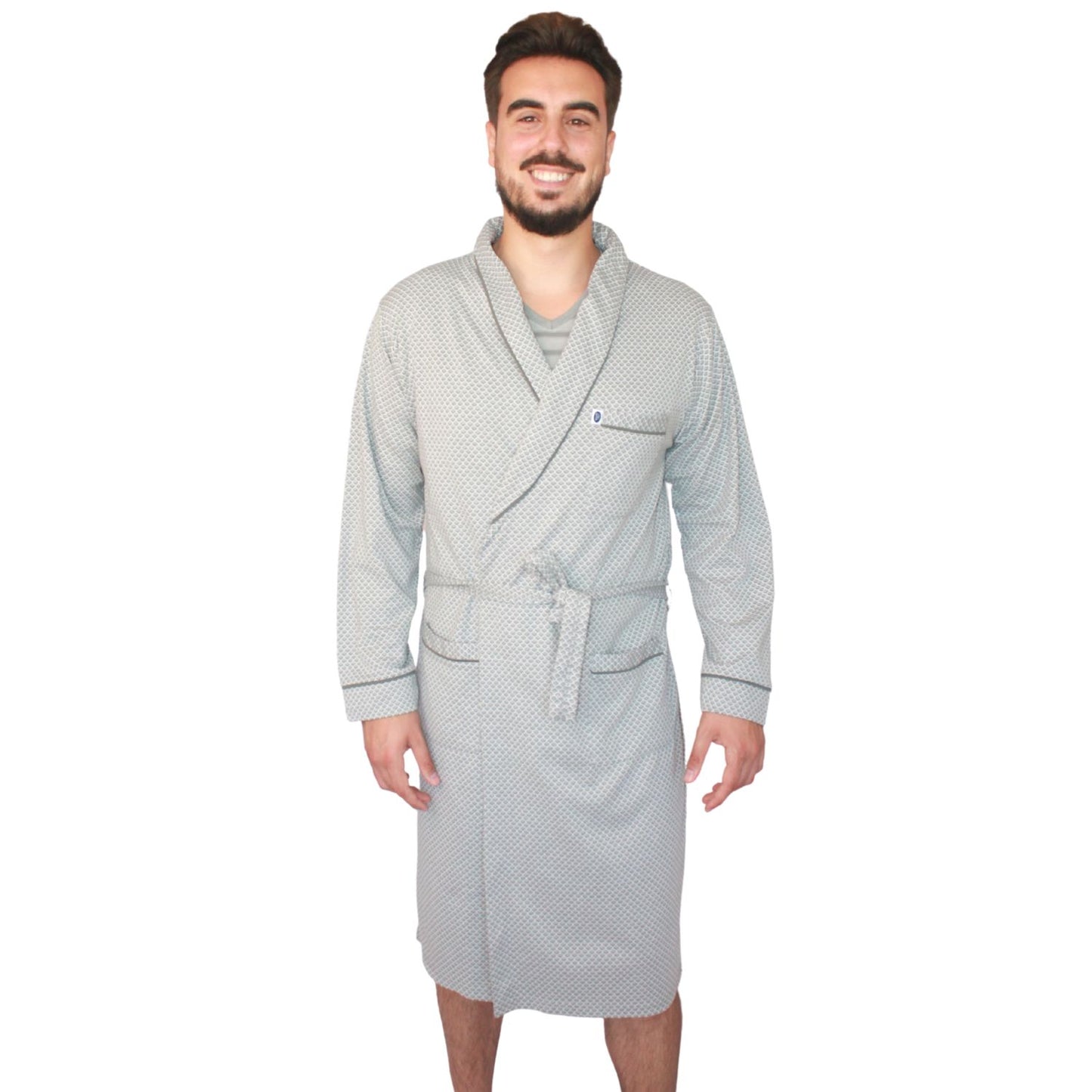 Desana Robe Homem Manga Comprida Fino Cinzento