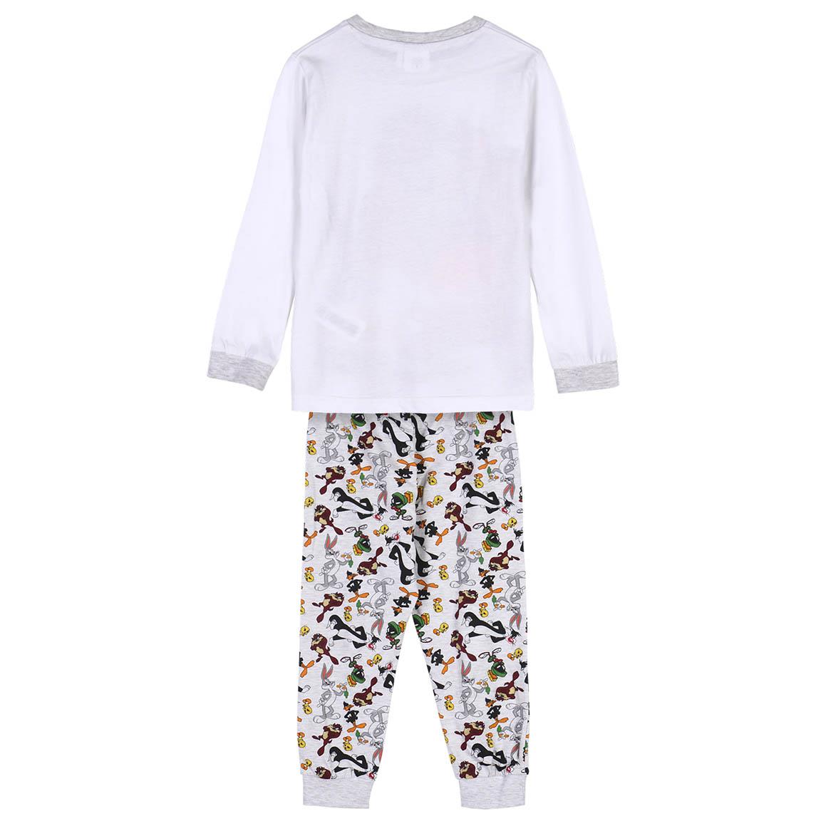 Looney Tunes | Pijama Menino de Manga Comprida - Branco