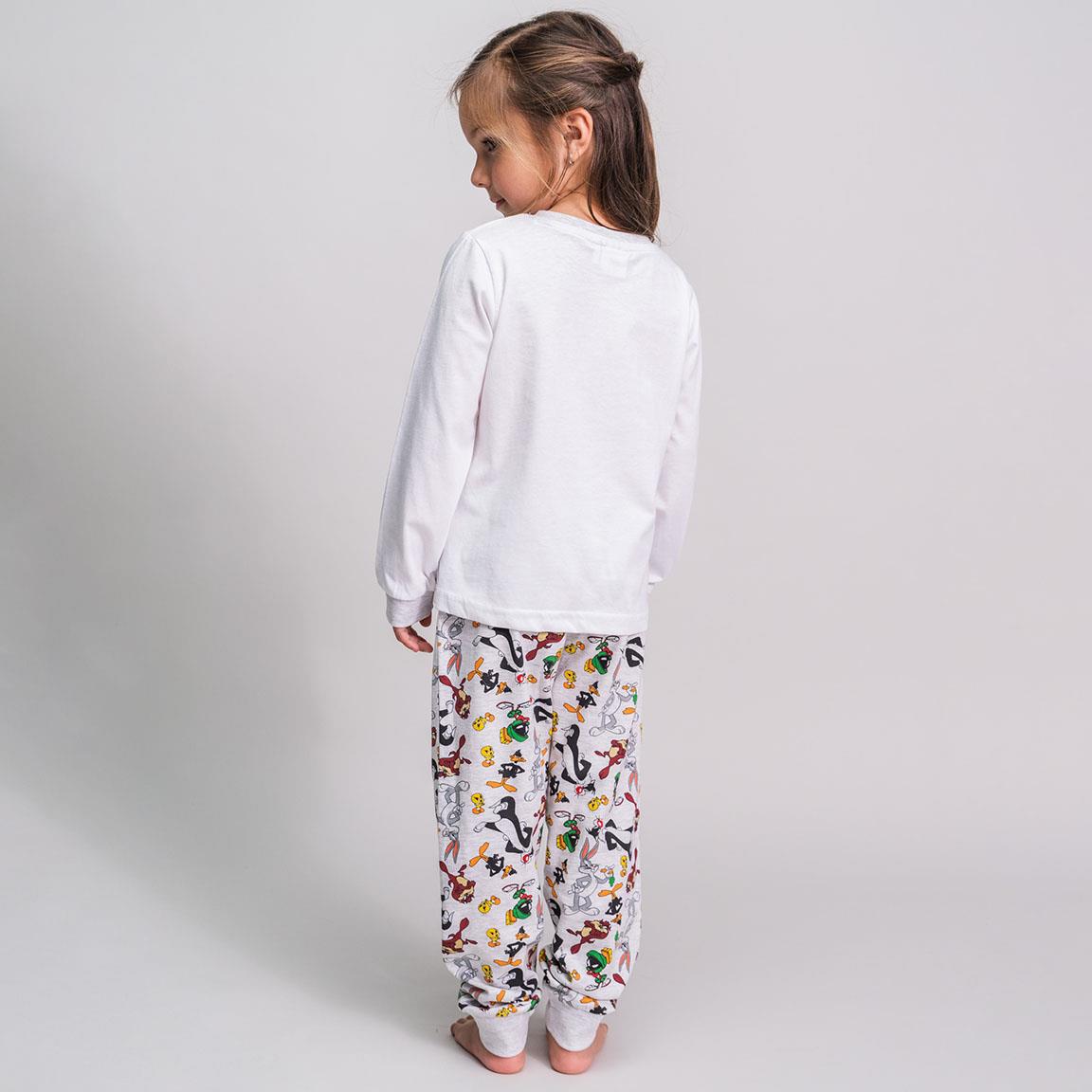 Looney Tunes | Pijama de Manga Comprida - Menina - Branco