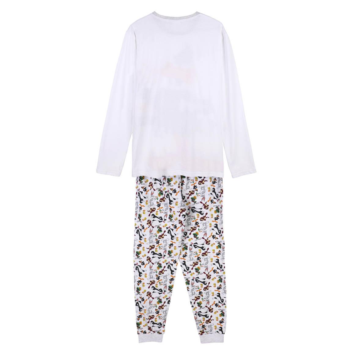 Looney Tunes | Pijama de Manga Comprida - Homem - Branco