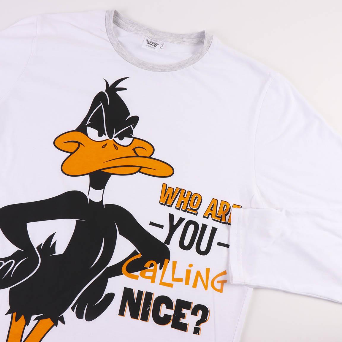Looney Tunes | Pijama de Manga Comprida - Homem - Branco