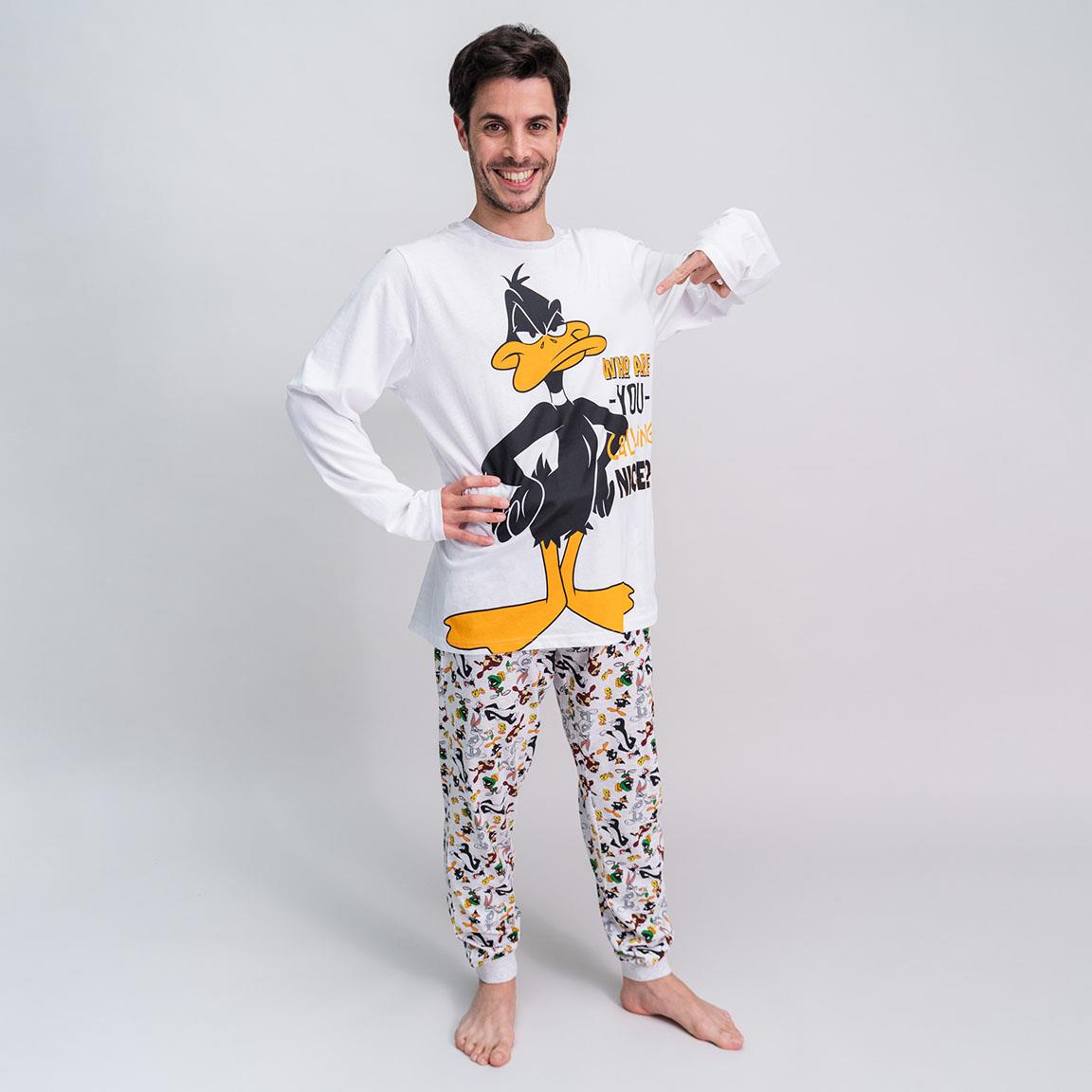 Looney Tunes | Pijama de Manga Comprida - Homem - Branco