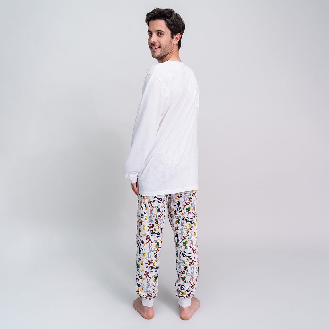 Looney Tunes | Pijama de Manga Comprida - Homem - Branco
