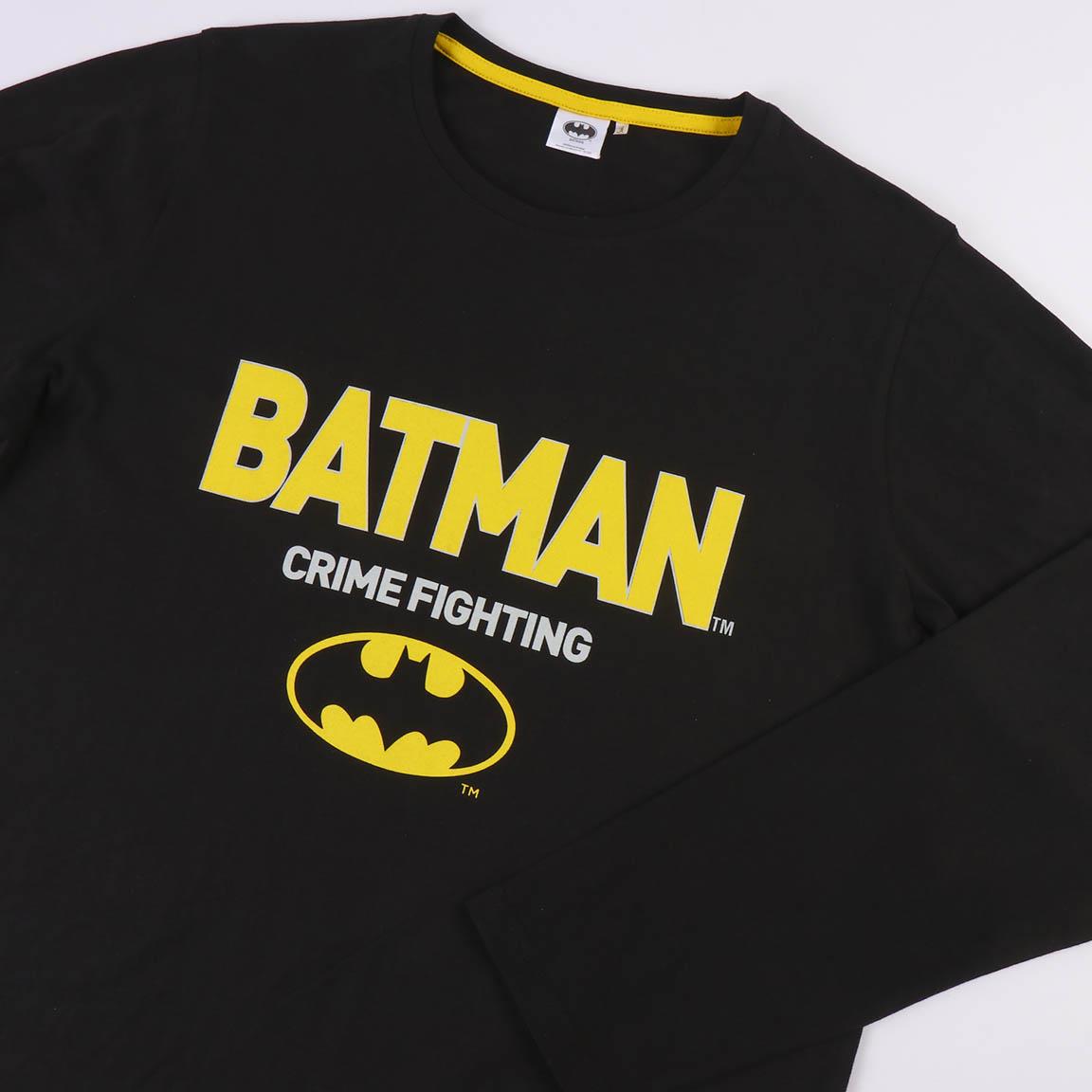 Batman | Pijama de Manga Comprida - Homem - Preto