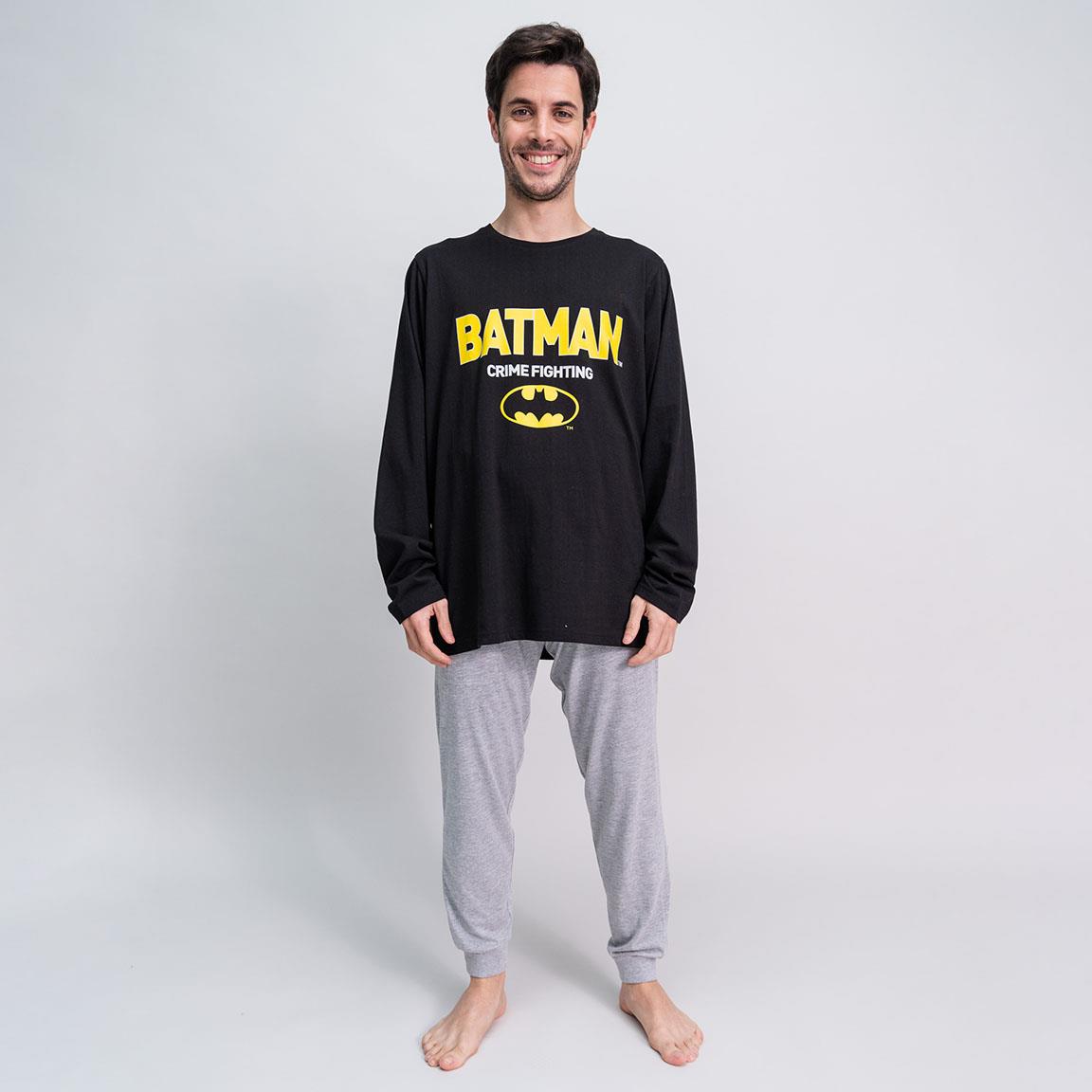 Batman | Pijama de Manga Comprida - Homem - Preto