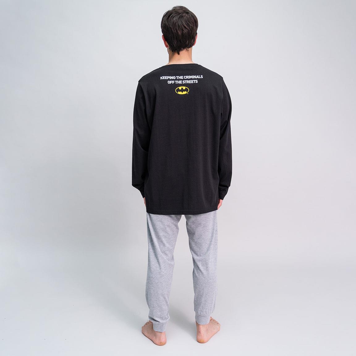 Batman | Pijama de Manga Comprida - Homem - Preto