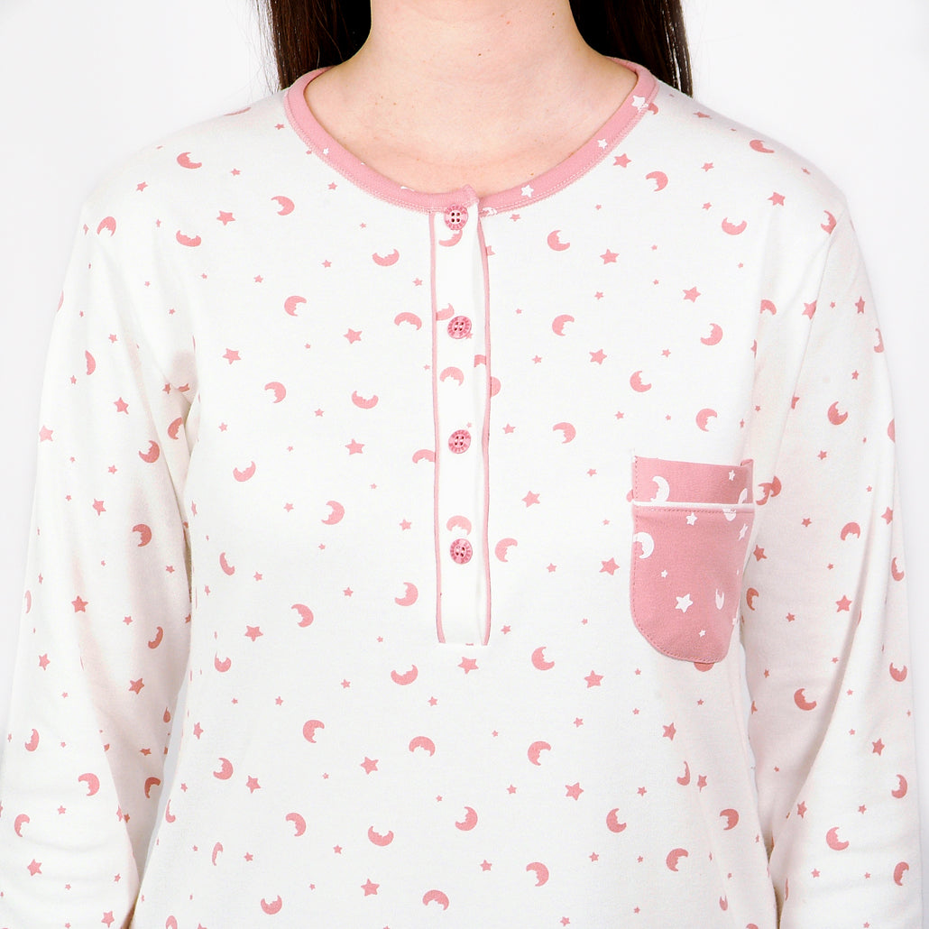 Desana | Camisa de Maternidade Manga Comprida – Mulher – Rosa