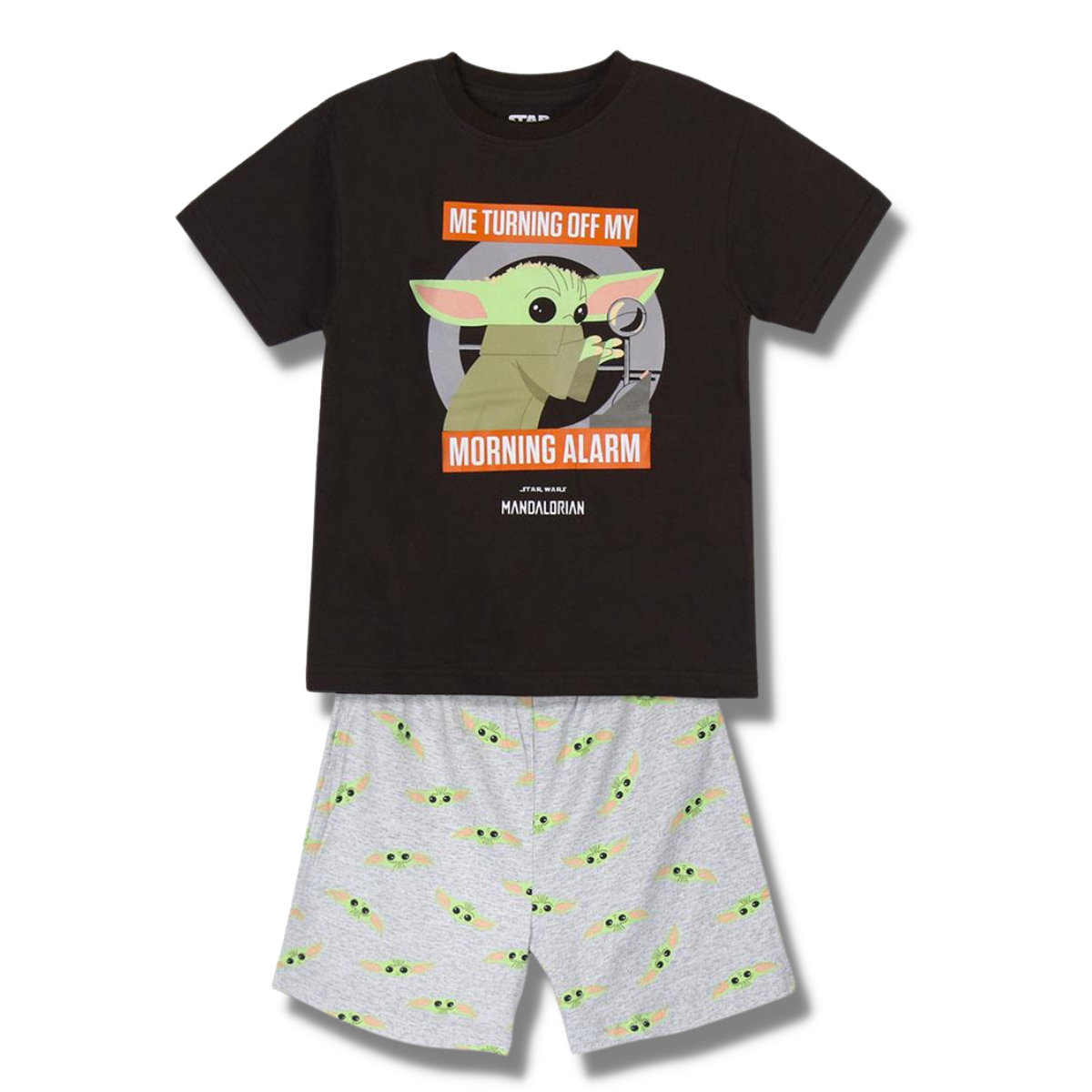 Star Wars | Pijama de Manga Curta- Menino - Preto