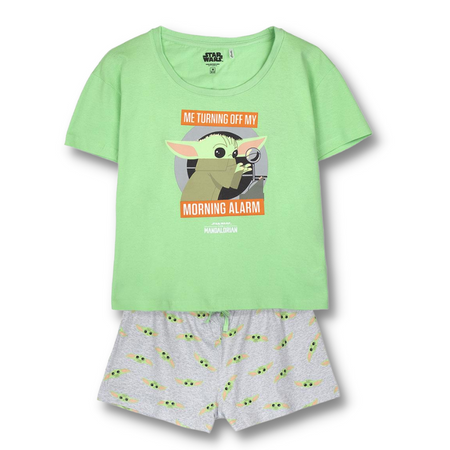 Star Wars | Pijama de Manga Curta- Mulher - Verde