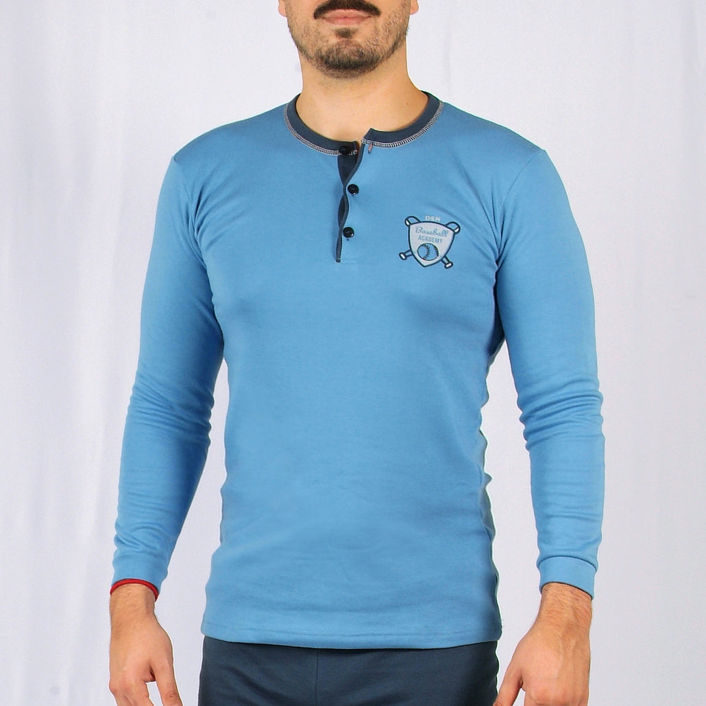 Desana | Pijama de Homem - Manga Comprida - Azul bebé