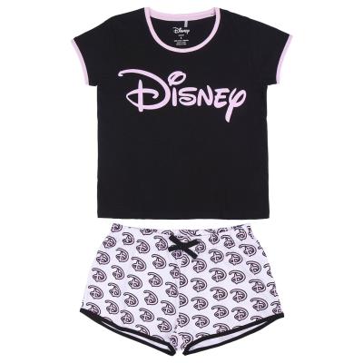 Disney | Pijama de Manga Curta- Mulher- Preto