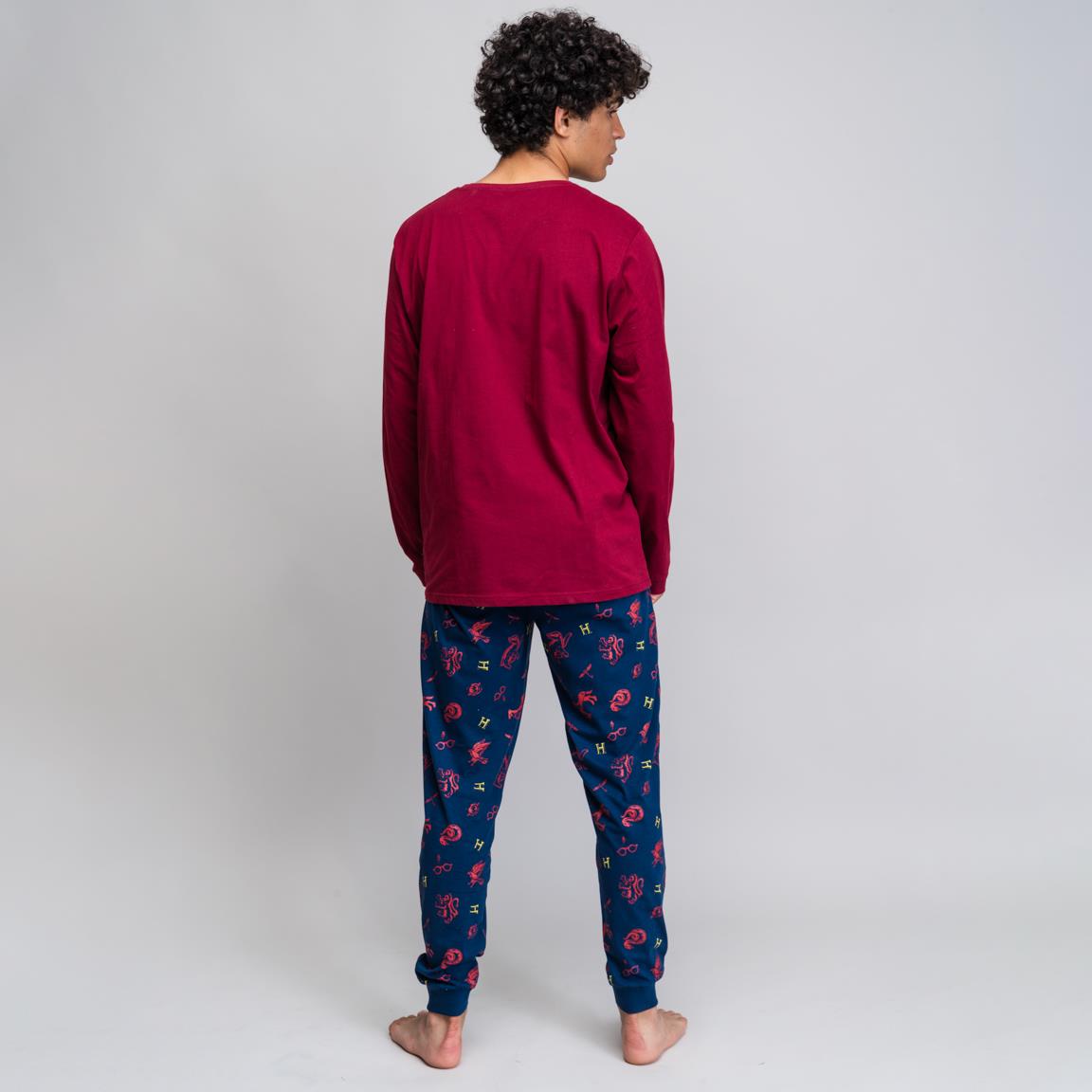 Harry Potter | Pijama Homem – Manga Comprida – Bordeaux