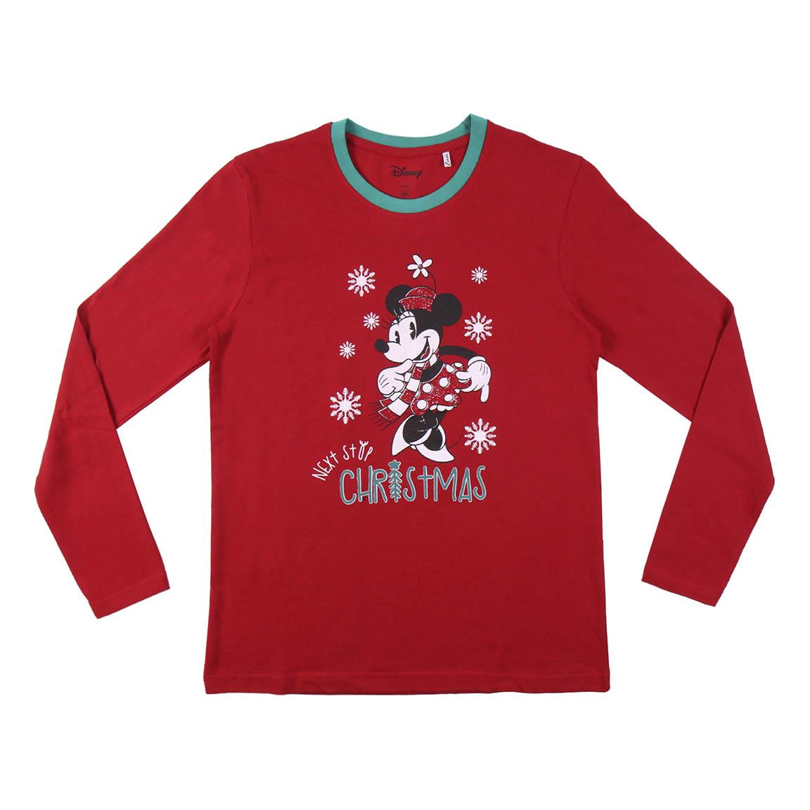Disney | Pijama de Natal - Manga Comprida - Mulher - Vermelho