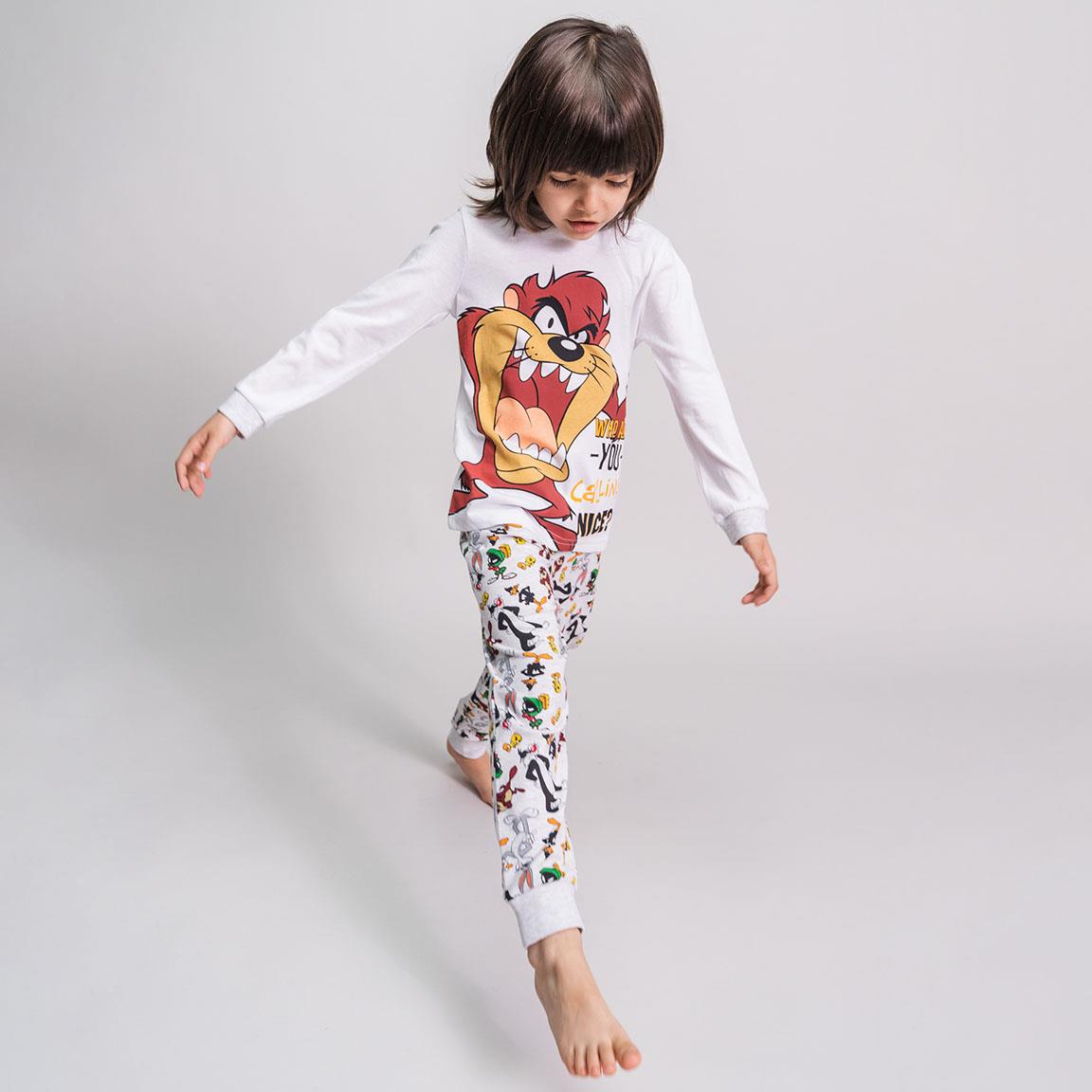 Looney Tunes | Pijama de Manga Comprida - Menino - Branco