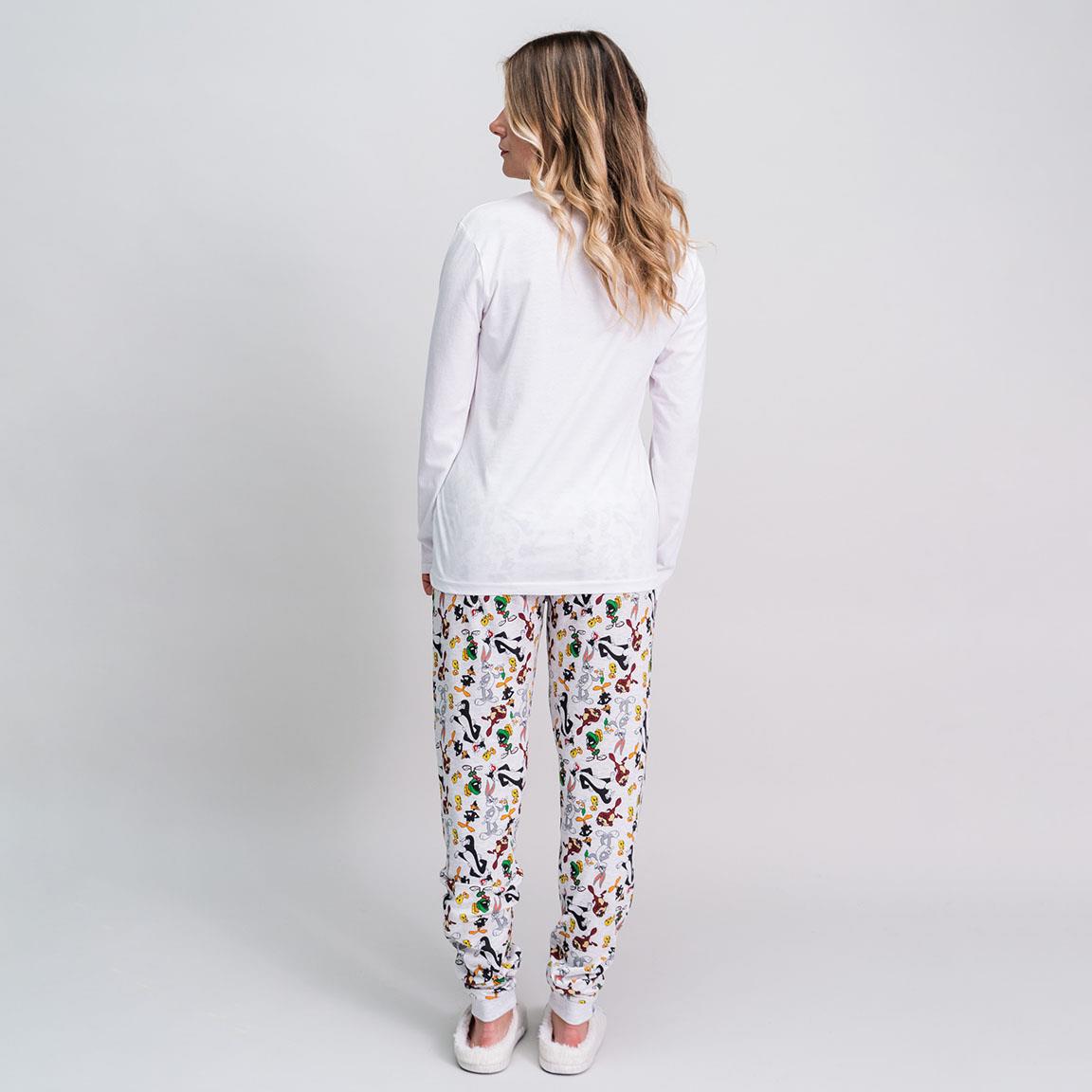 Looney Tunes | Pijama de Manga Comprida - Mulher - Branco