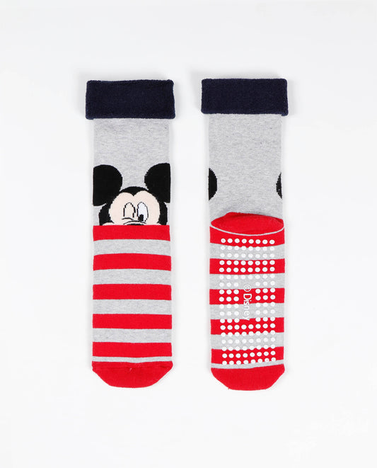 Disney Meias Antiderrapantes Mickey Cinzento