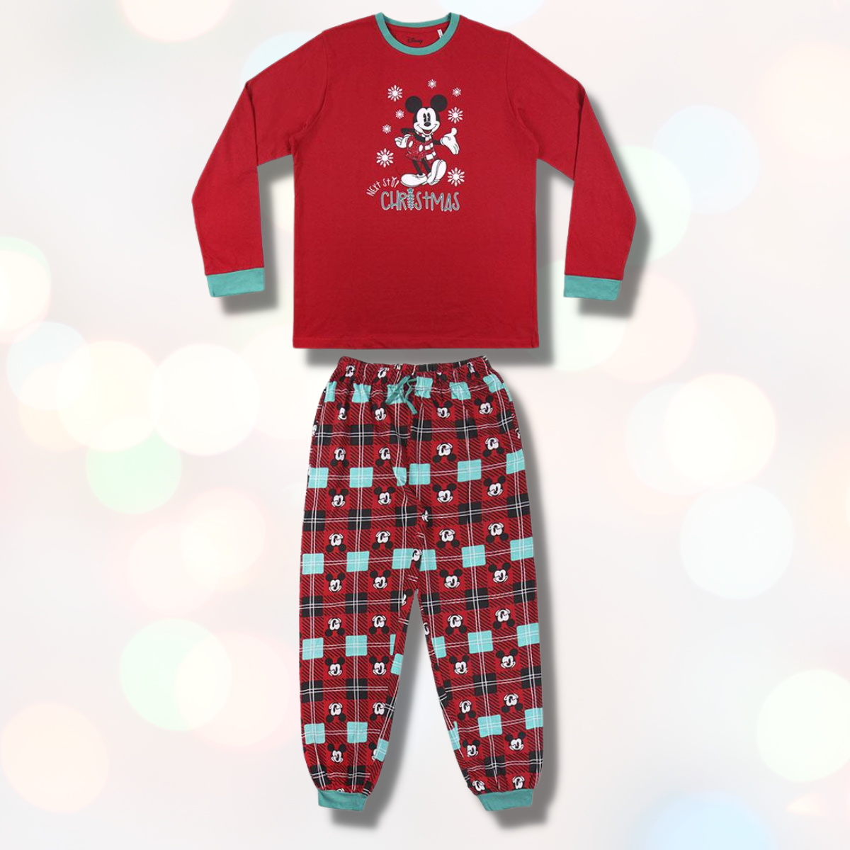 Disney | Pijama de Natal - Manga Comprida - Homem - Vermelho