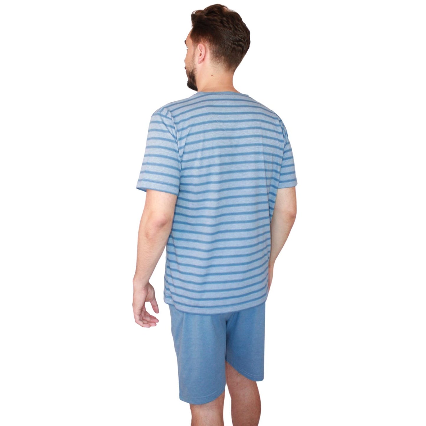 Aga Pijama Homem Manga e Calção Curtos