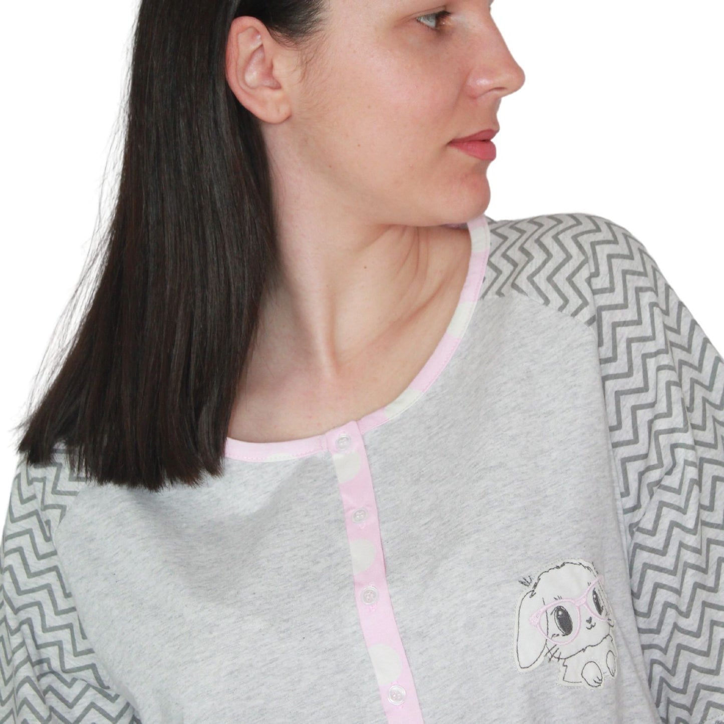 Mcova Camisa de Maternidade Cinzenta