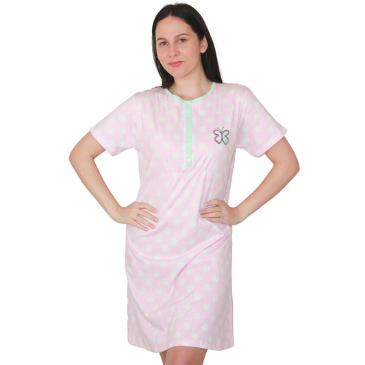 Mcova Camisa de Maternidade de Manga Curta Rosa
