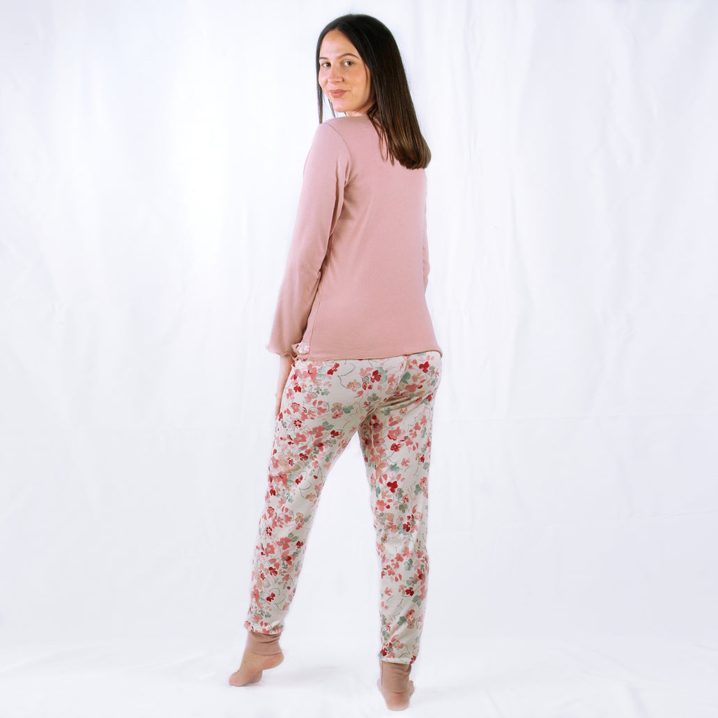 Dotti | Pijama Mulher de Manga Comprida – Rosa