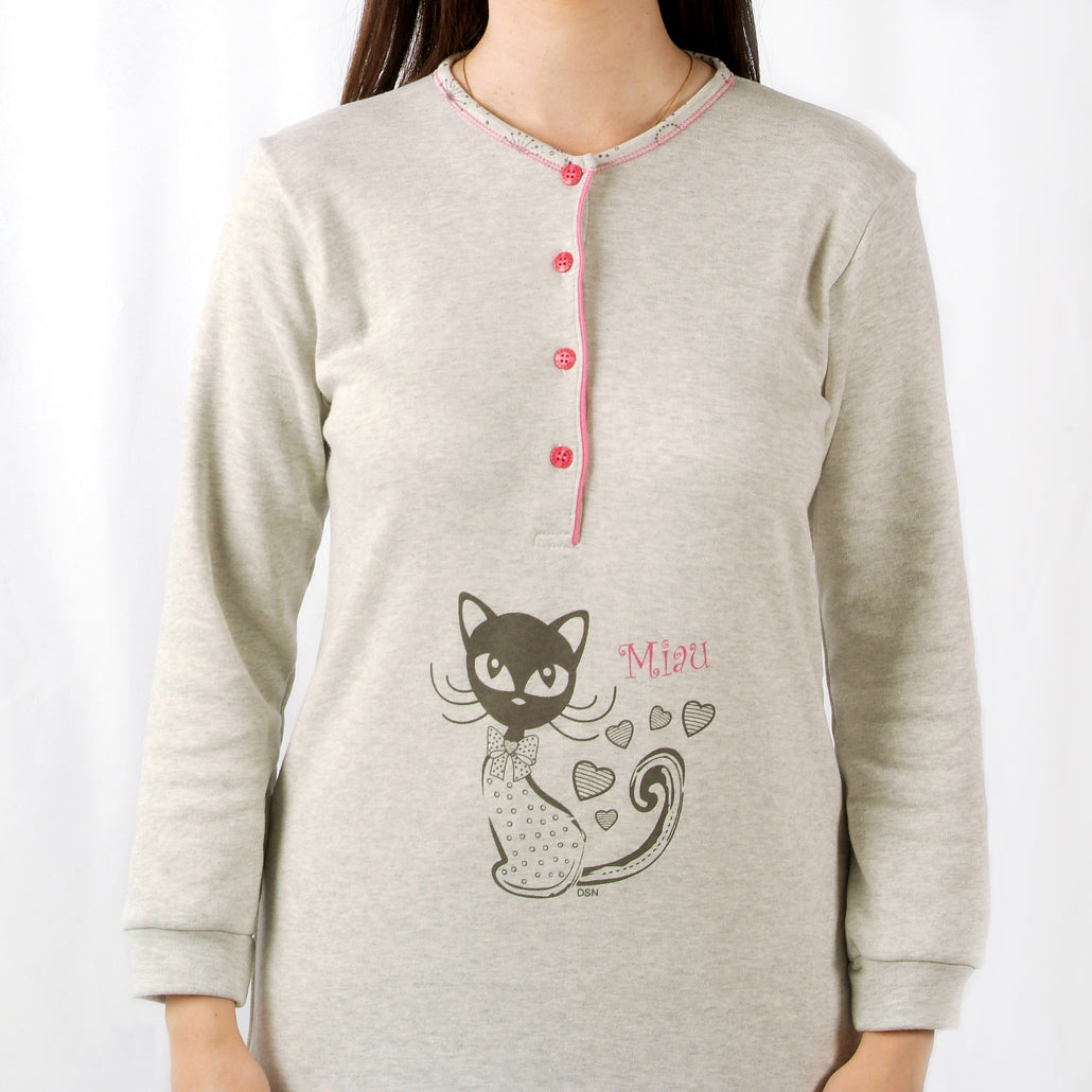 Desana | Camisa de Maternidade Manga Comprida – Mulher – Cinzento