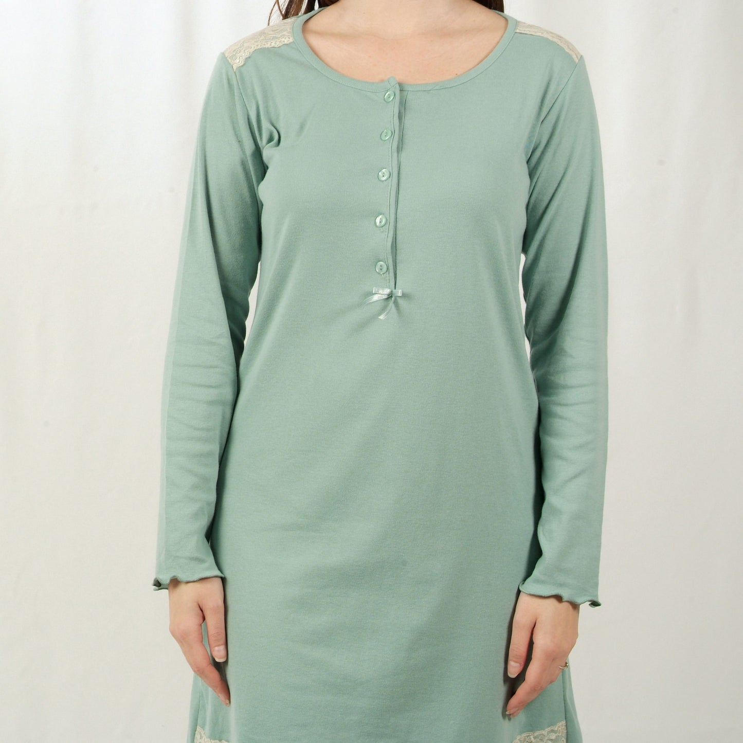 Dotti Camisa de Maternidade de Manga Comprida Verde