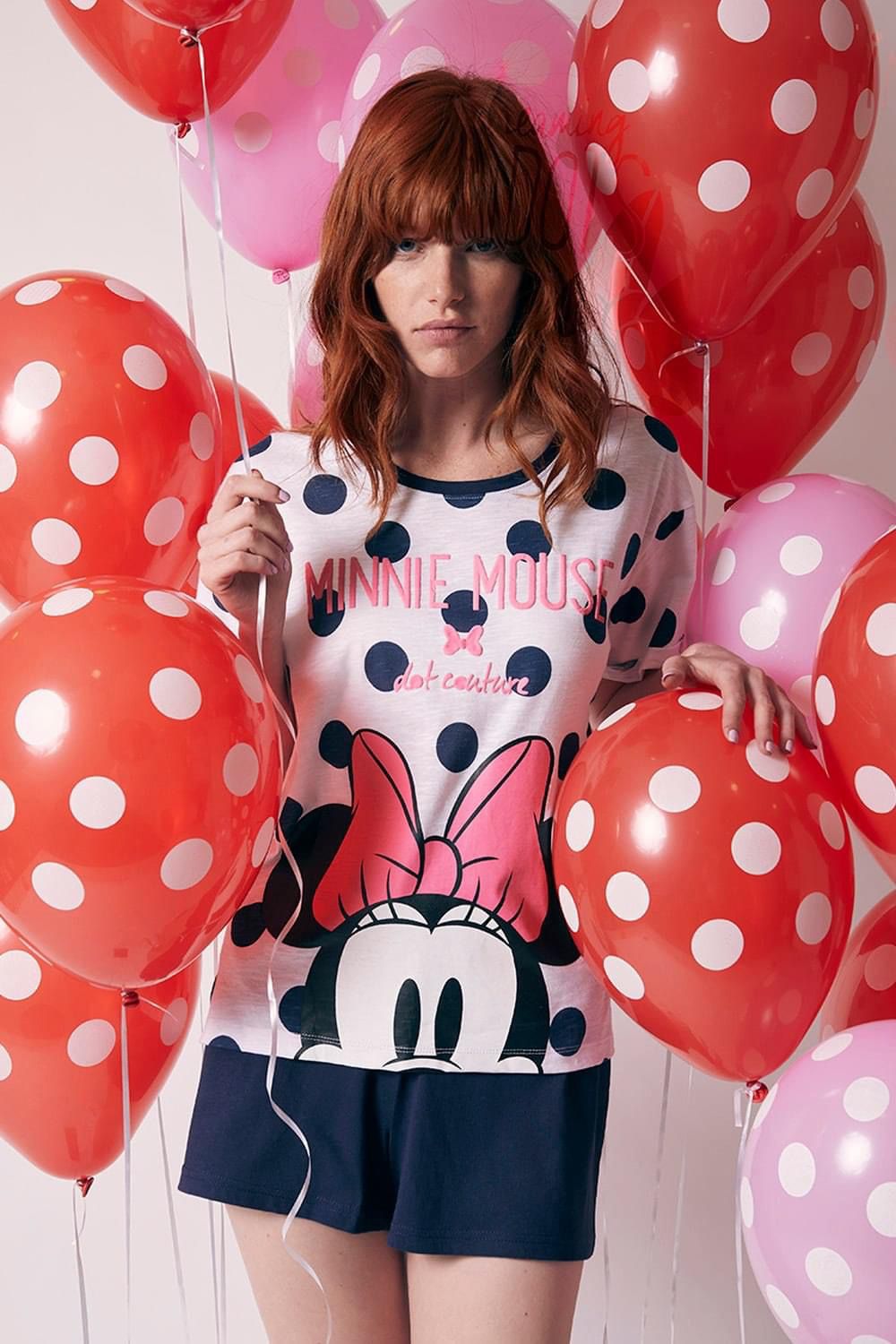 Disney | Pijama de Manga Curta - Mulher - Azul